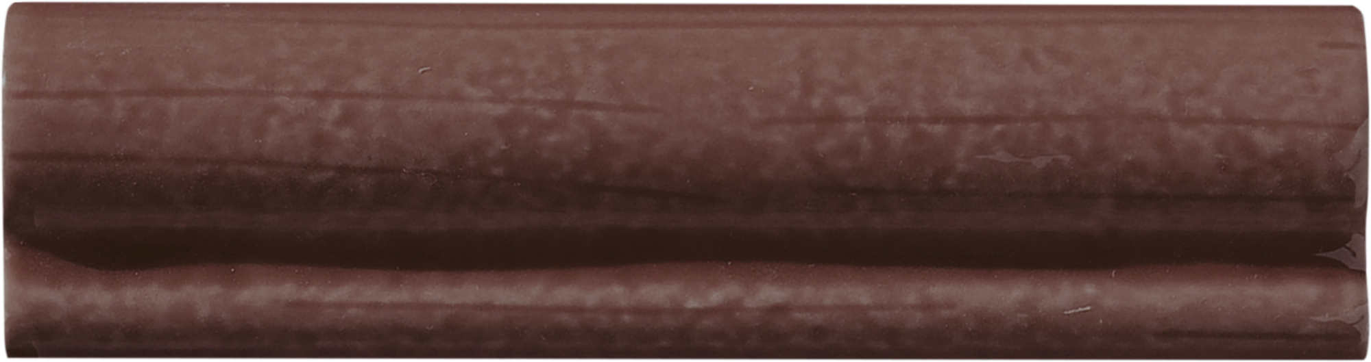 Moldura cerámica chic / glamour efecto relieve rojo burdeos 15x4cm