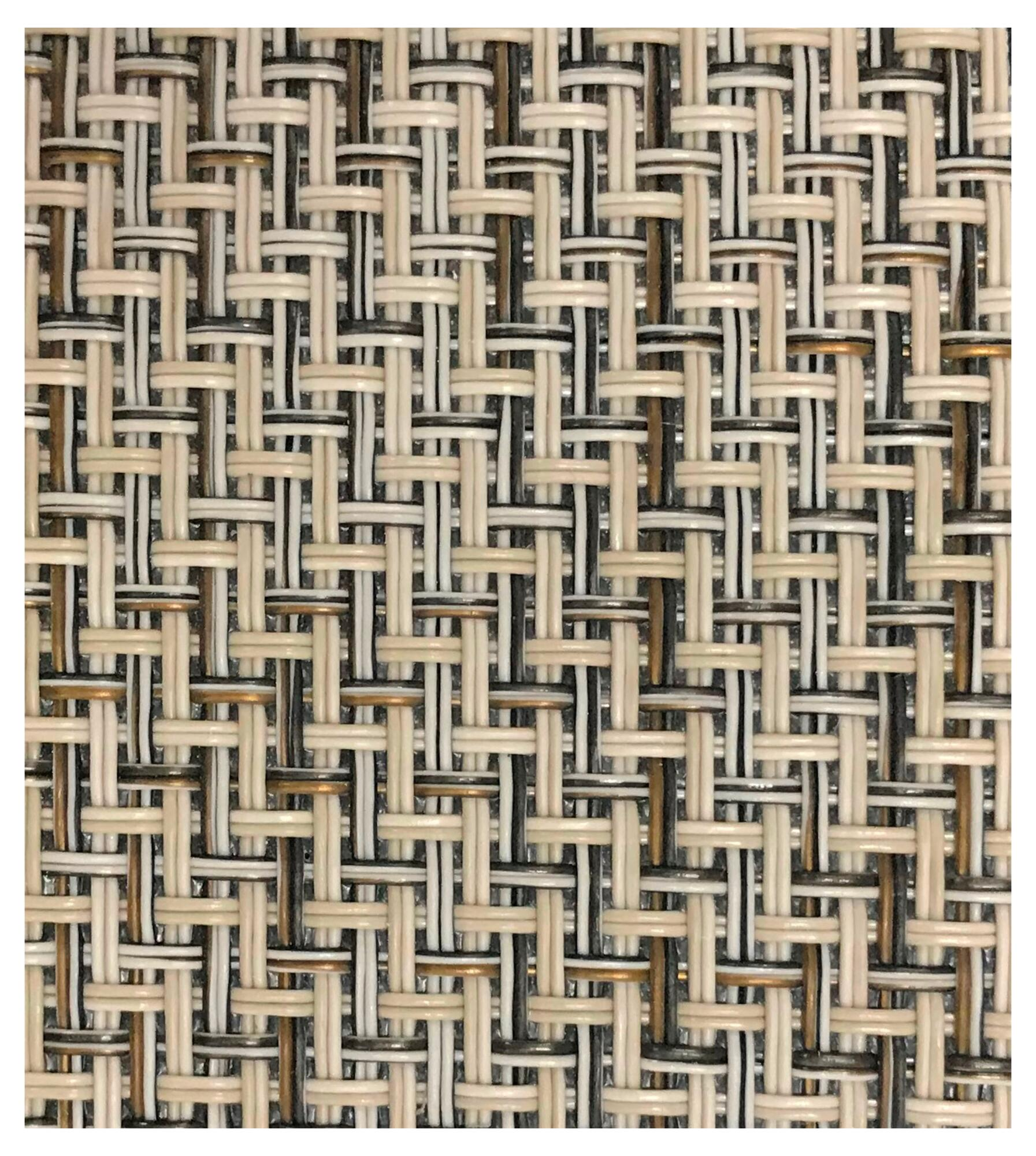 Alfombra pie de cama exterior/interior pvc tejido plano base antideslizante teplon crema 45x60cm