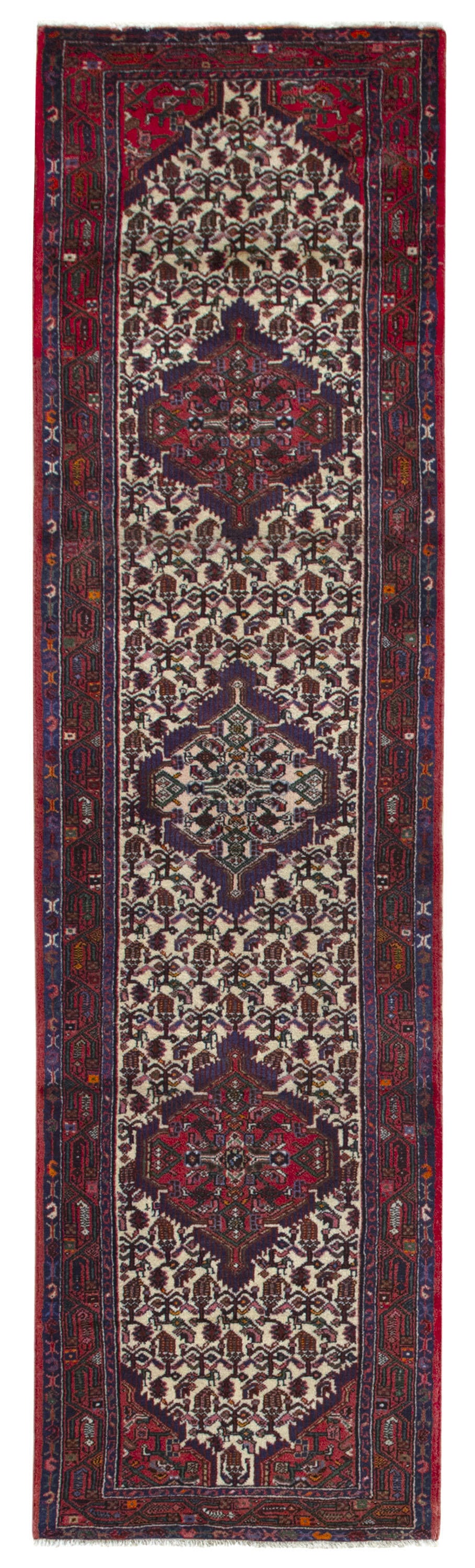 Alfombra lana persa hamadan multicolor 80x300cm