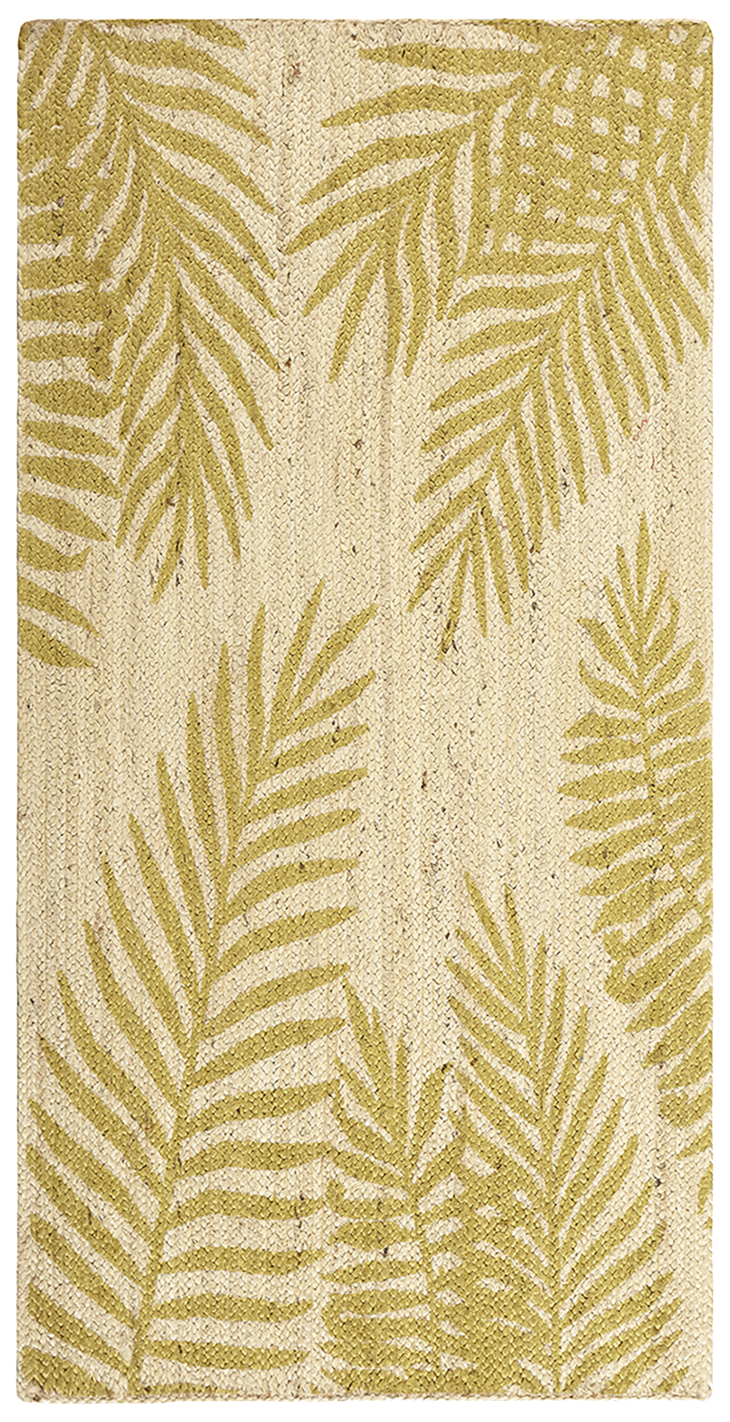 Alfombra yute Yute Stampato 160x230cm tejido plano  geométrico verde - 5