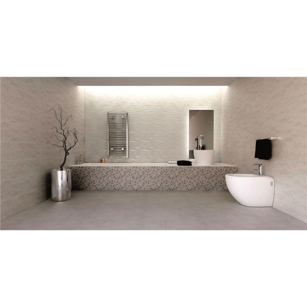 Suelo cerámico Blue Safari efecto cemento marfil 45x45 cm C1 - 3