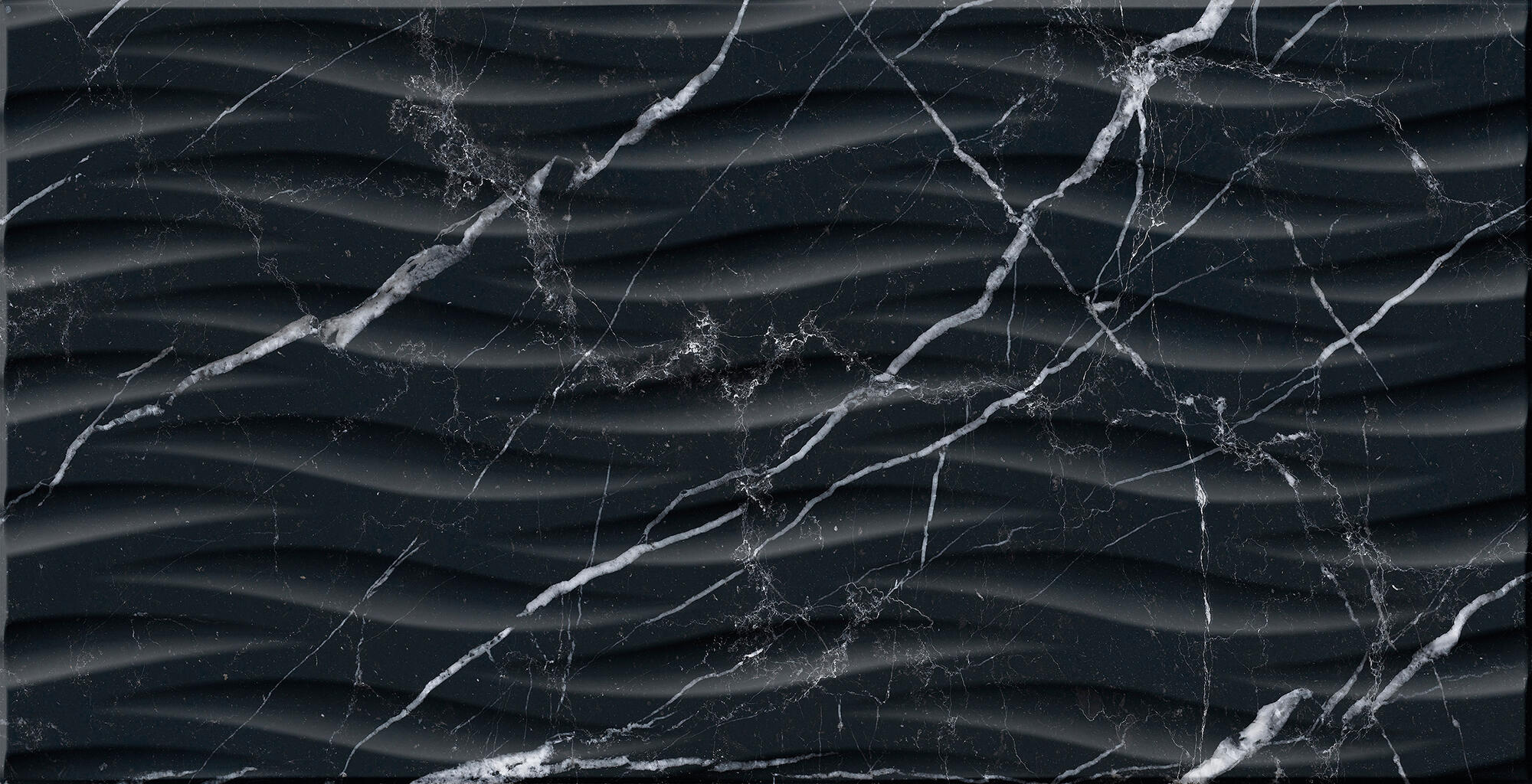 Azulejo porcelánico verona efecto mármol deco black 32x62.5 cm artens