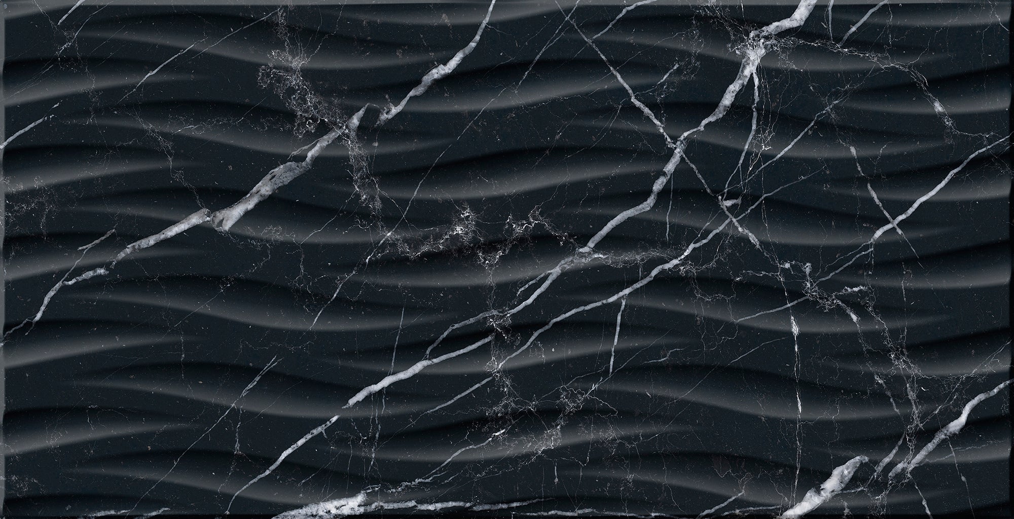 Azulejo porcelánico verona efecto mármol deco black 32x62.5 cm artens