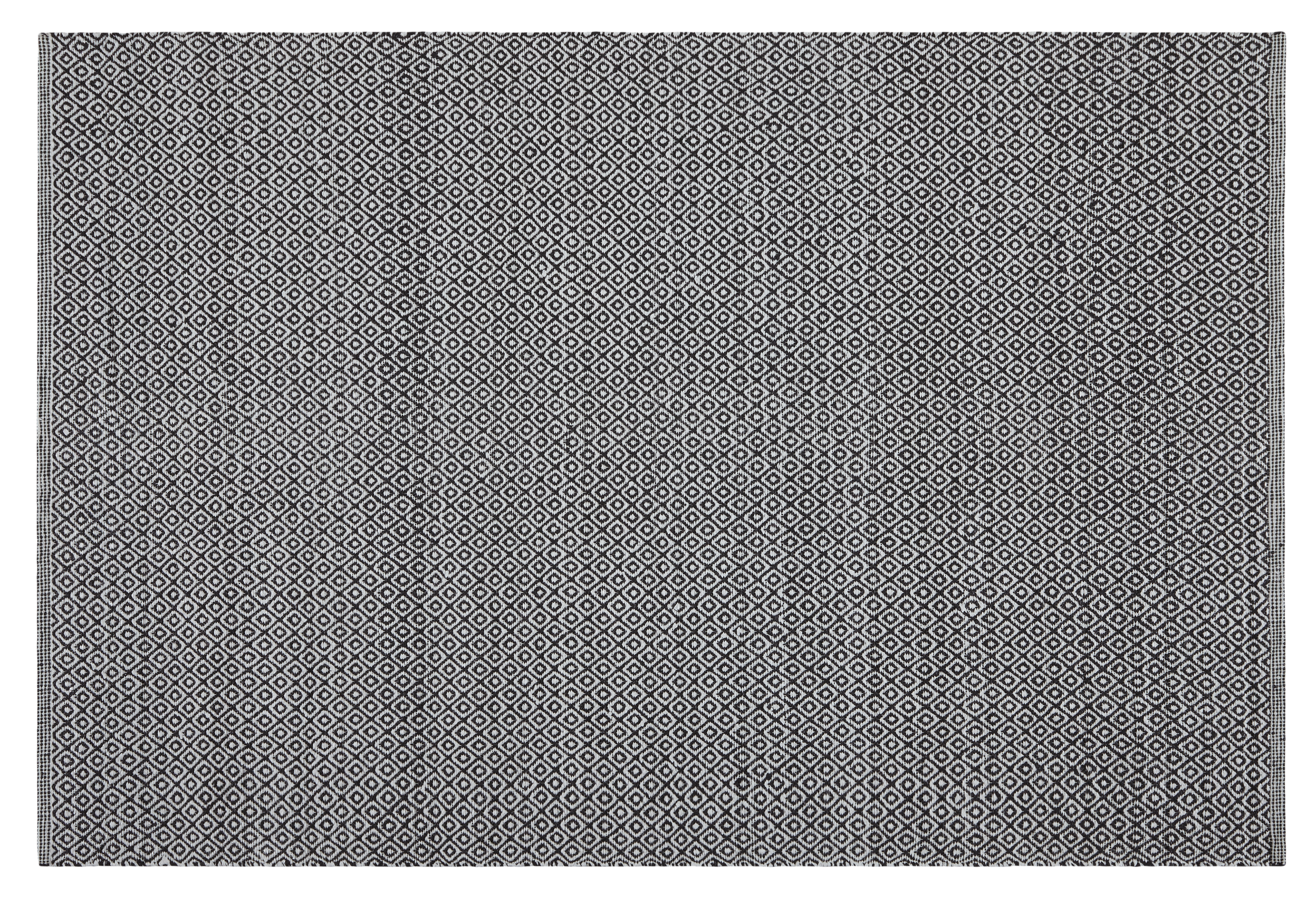 Alfombra de pvc rombos blanco 60x90 cm