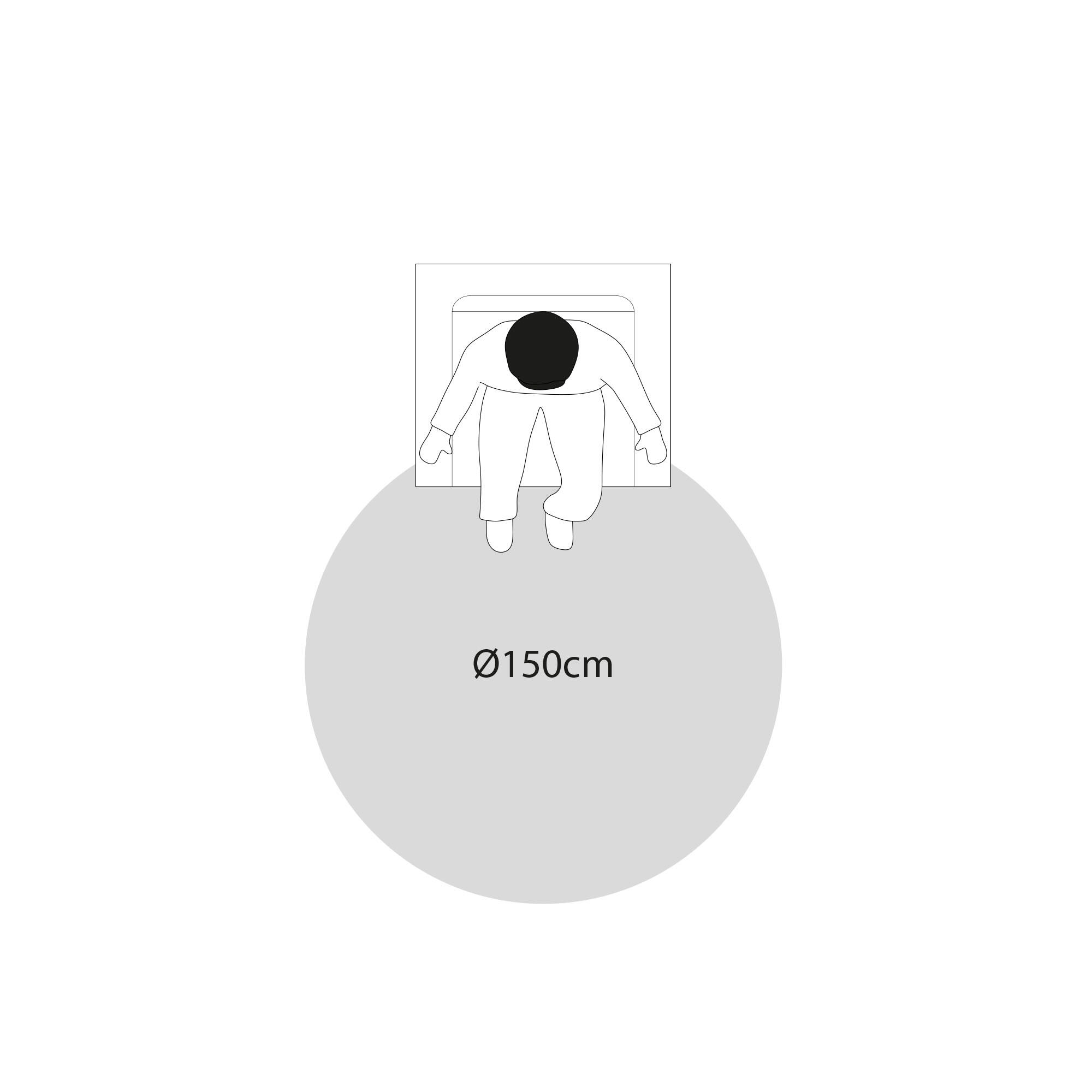 Tapete redondo juta D150CM ALHAMBRA LISO NATURAL - 9