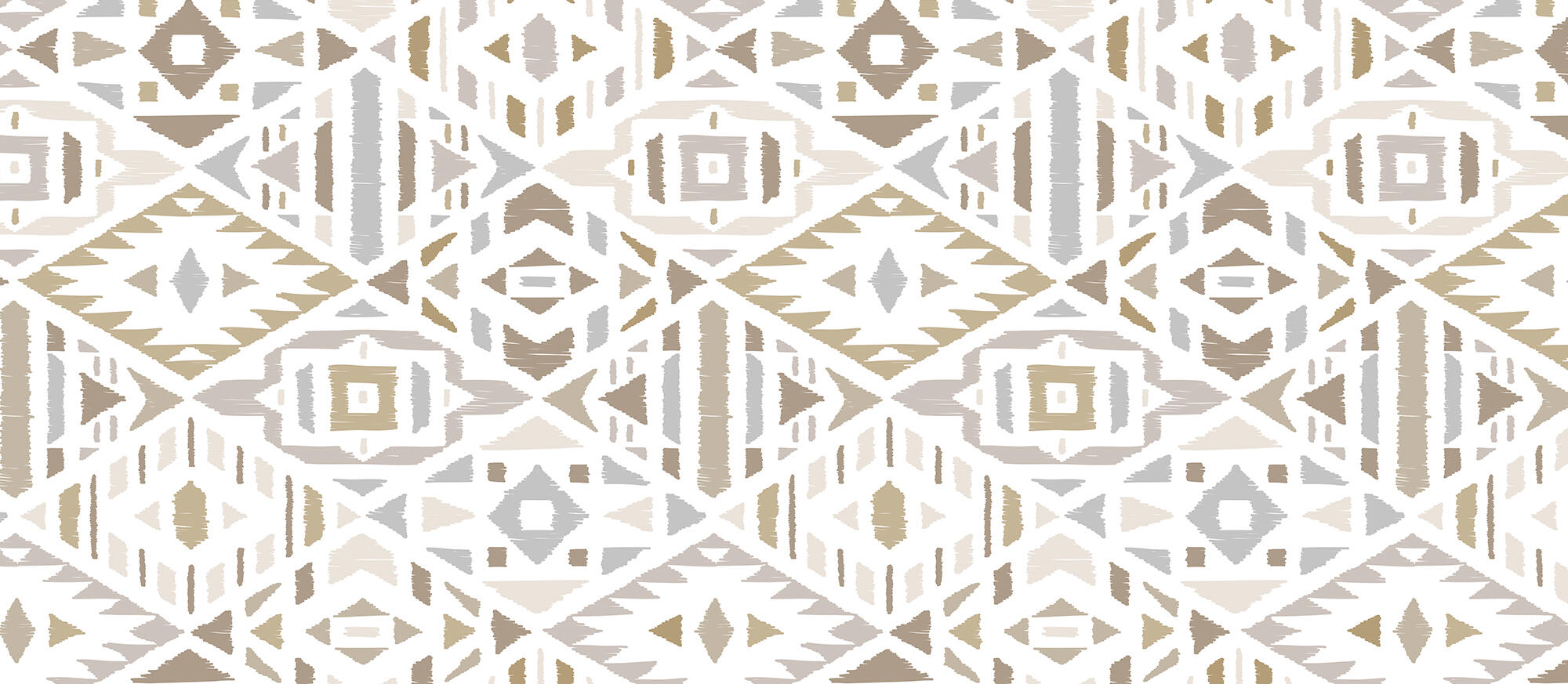 Alfombra pie de cama exterior/interior pvc etnicos beige 48x110cm