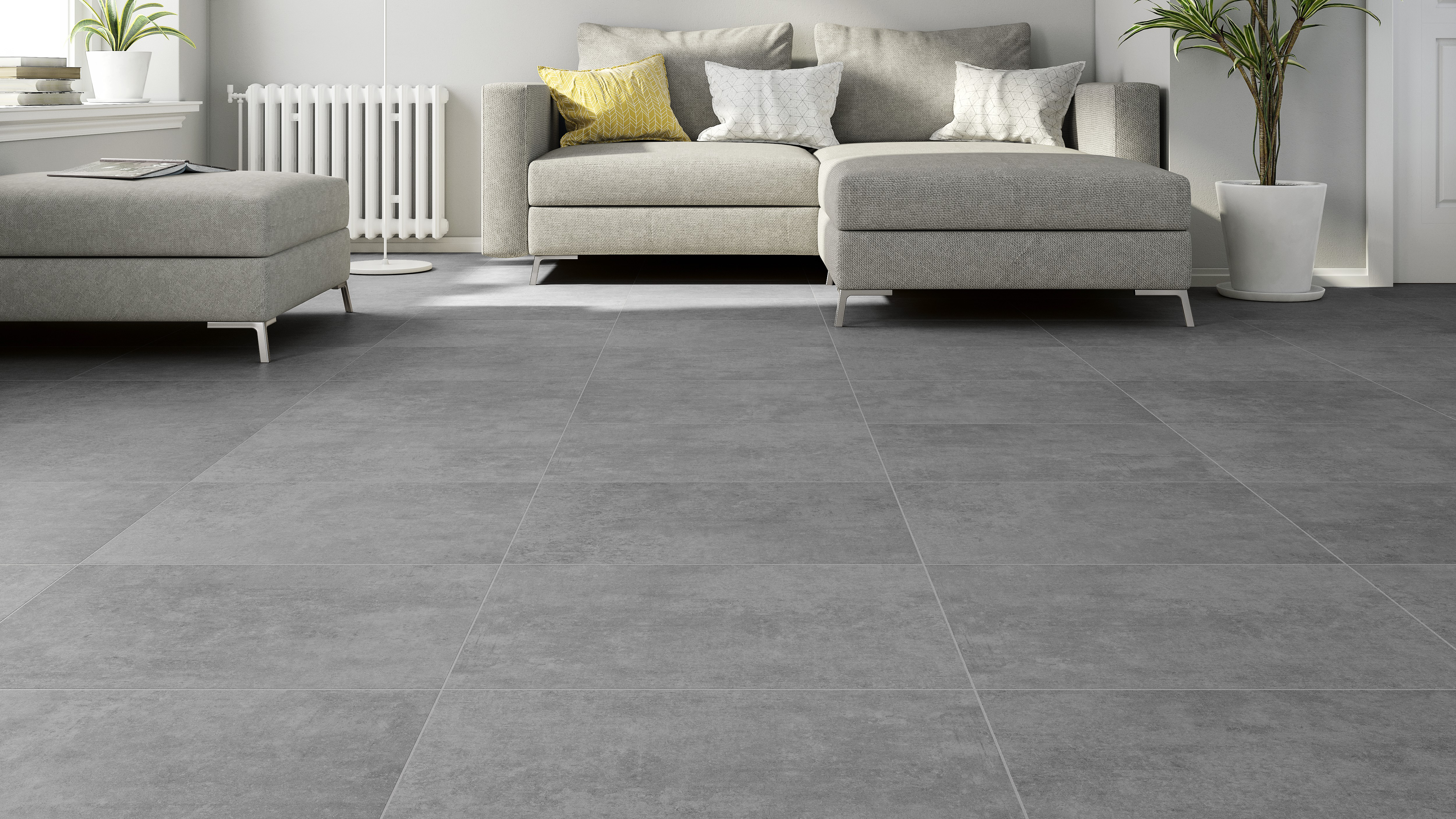 Suelo porcelánico Martins efecto cemento gris 30x60 cm C1 ARTENS - 15