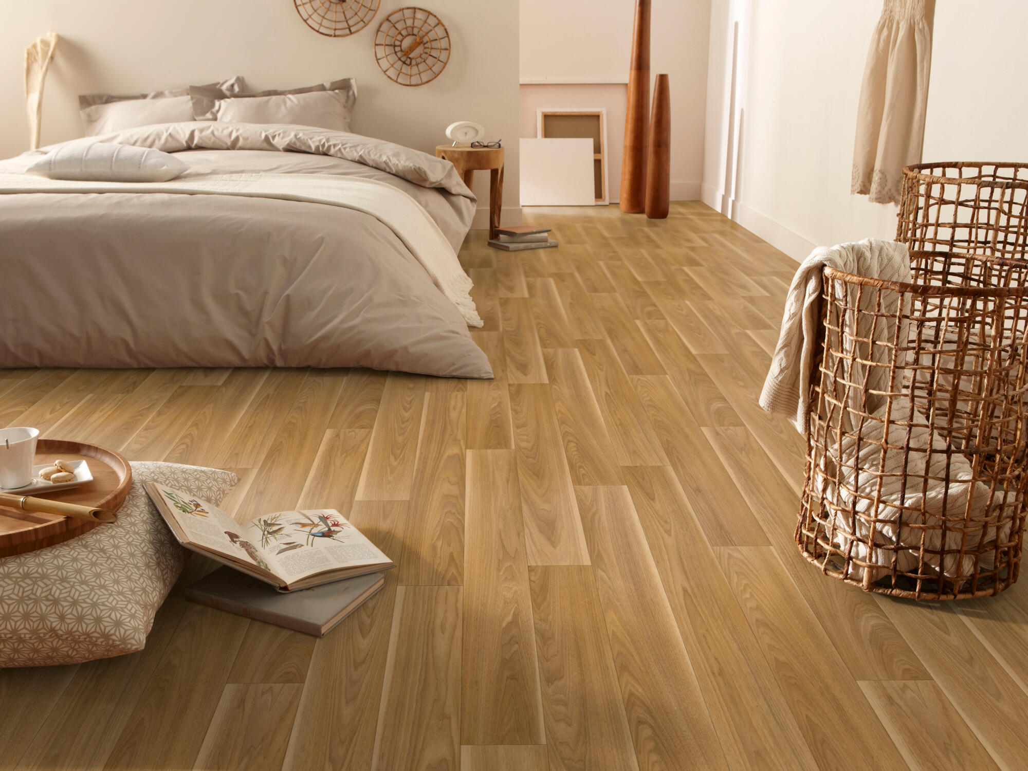Suelo vinílico rollo hazelnut madera natural 3m ancho pedido mínimo 6m2