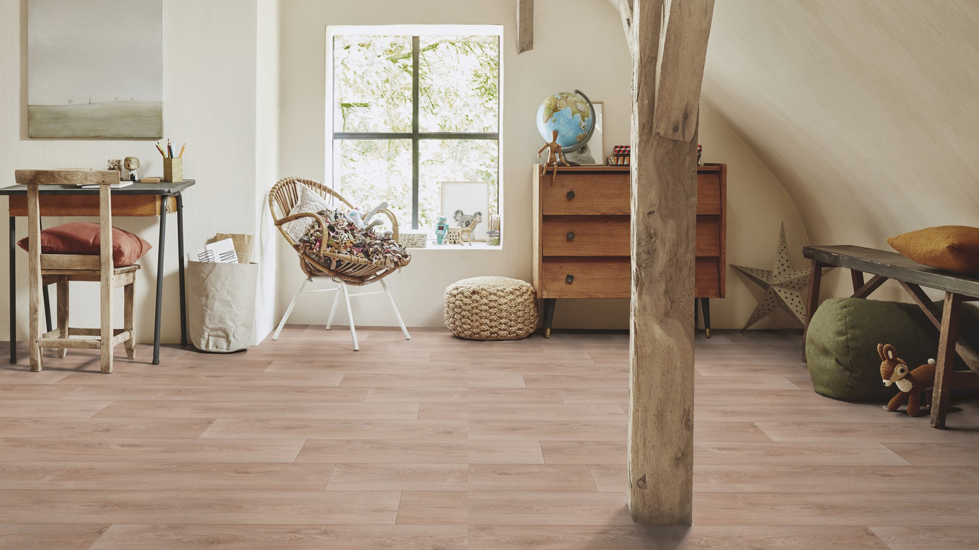 Pavimento vinílico a rolo superior Tarkett 2.8 mm cinza 2 m - 5