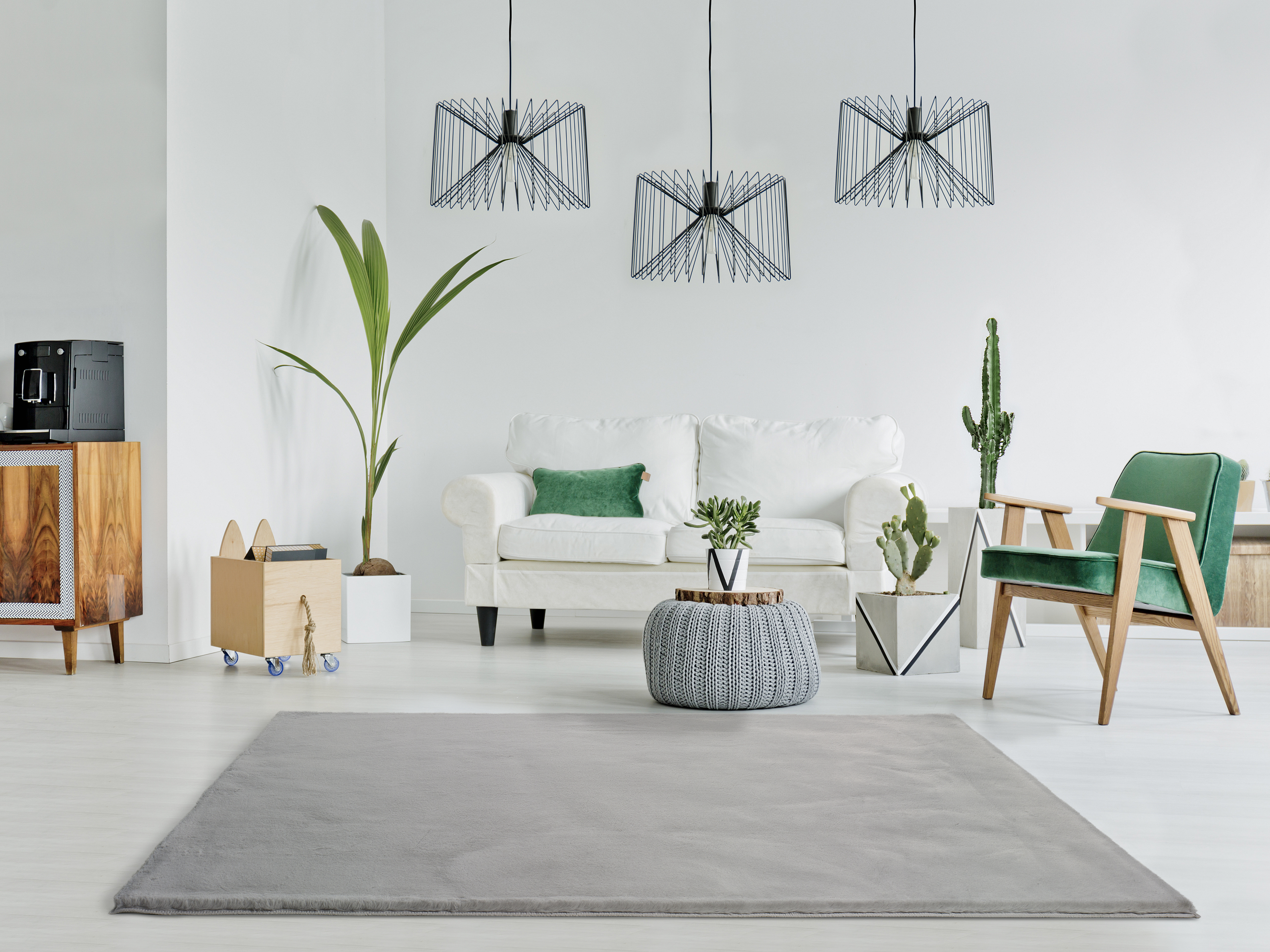 Tapete liso FOX PRATA 80X150CM - 3