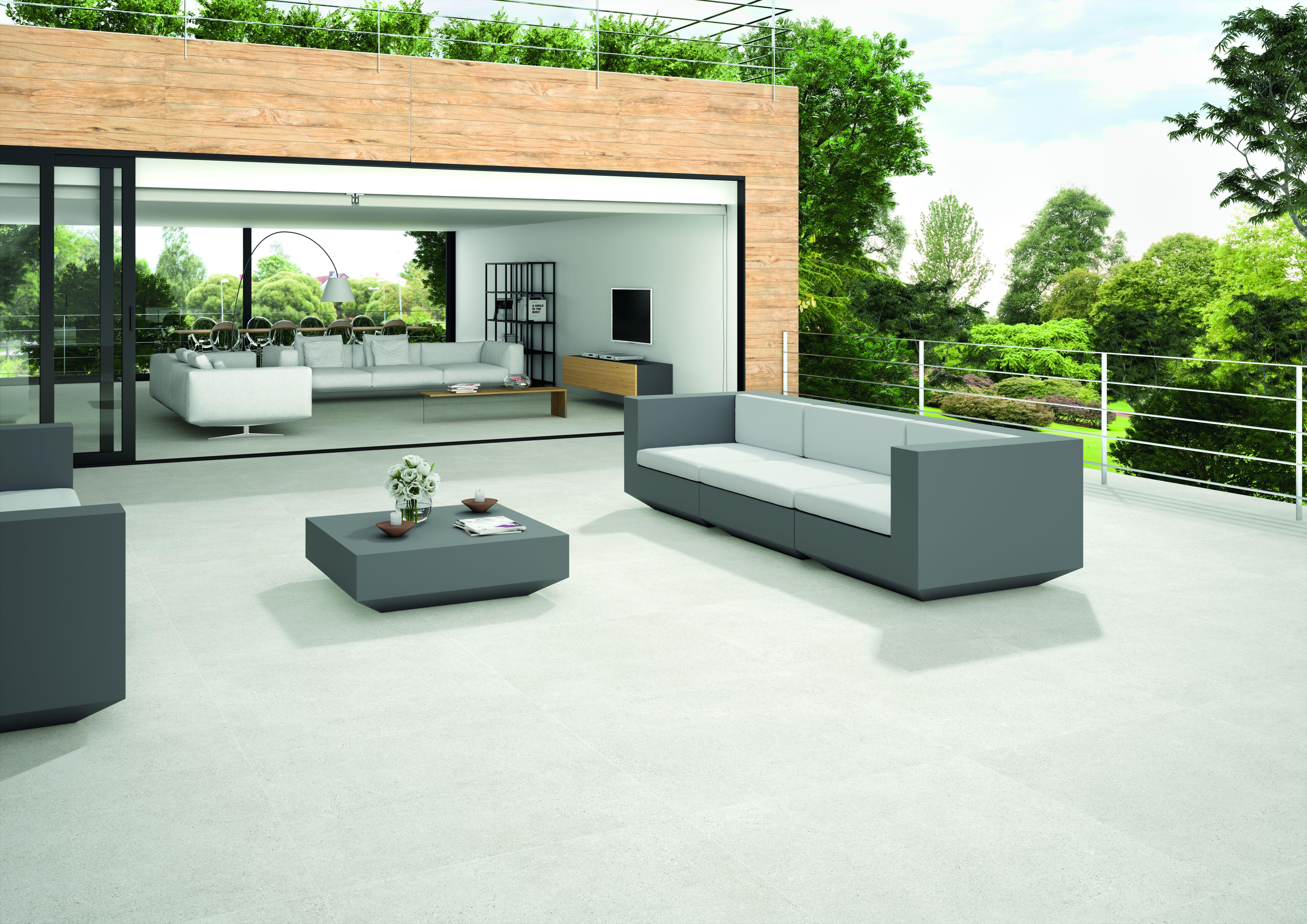 Suelo porcelánico homestone efecto piedra grey 100x100 cm c3