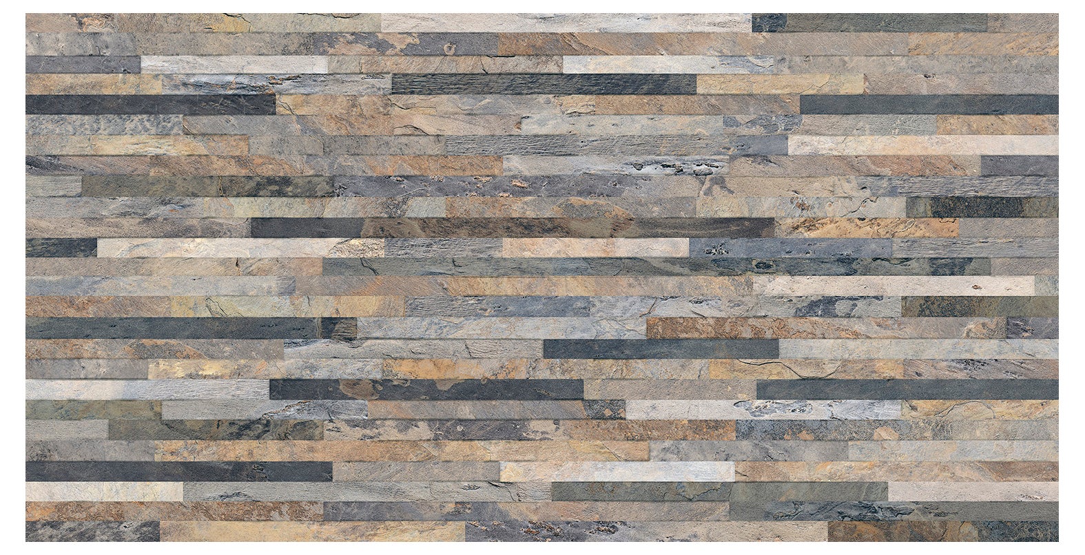 Azulejo porcelánico ardesia efecto piedra, pizarra gris 32x62.5 cm