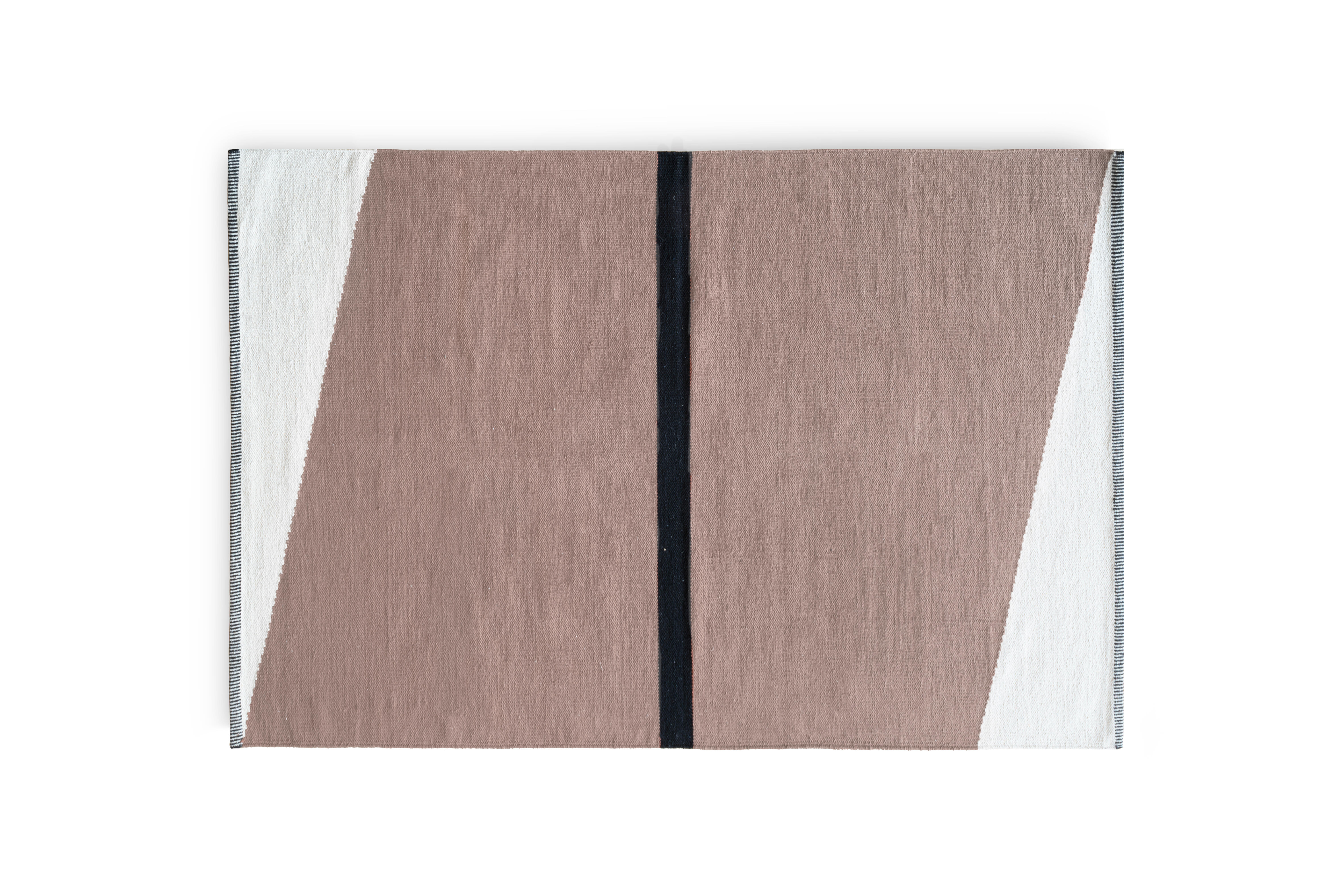 Alfombra poliamida riccardo blanco y rosa 160x230cm