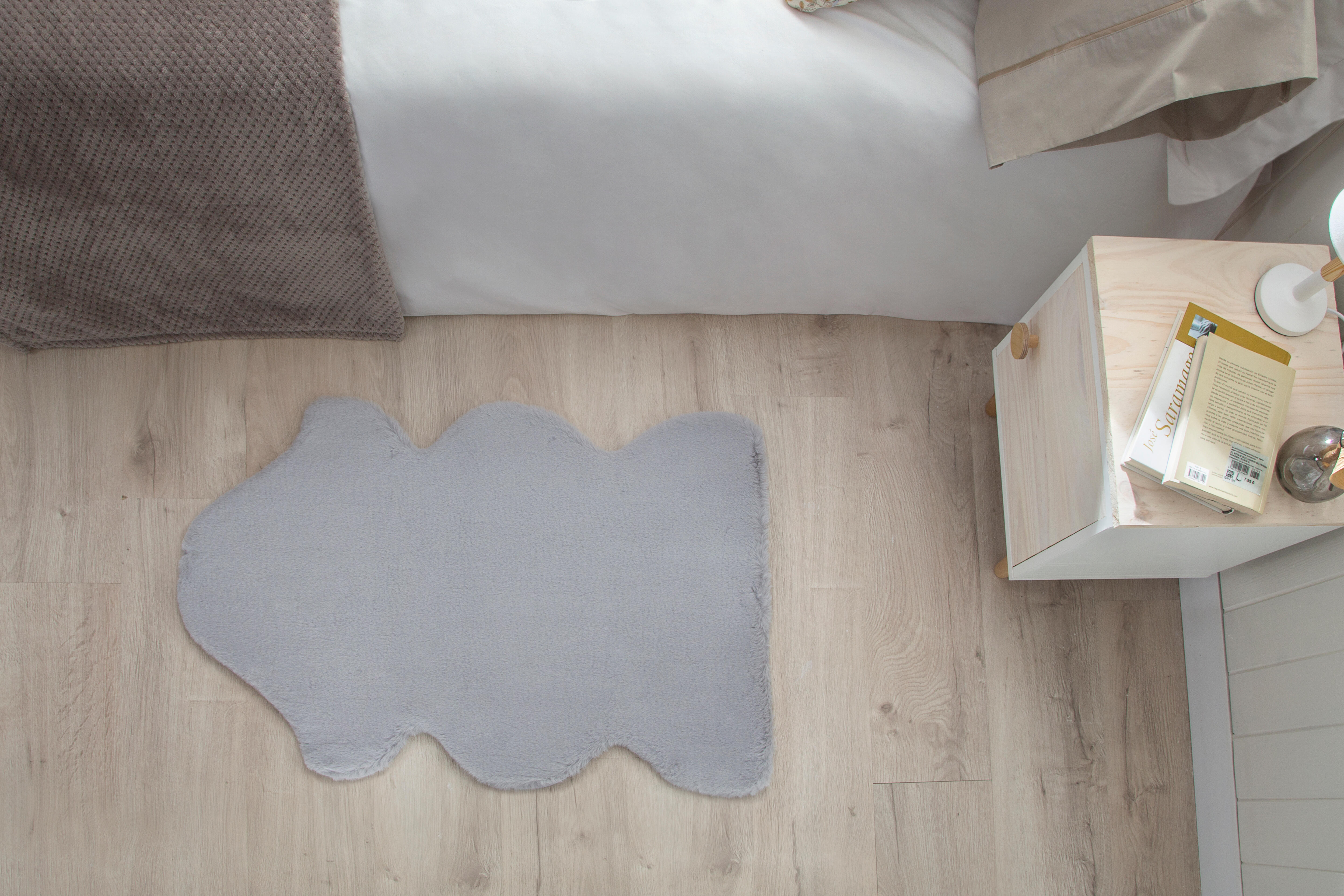Tapete liso FOX PRATA 60X90CM - 9