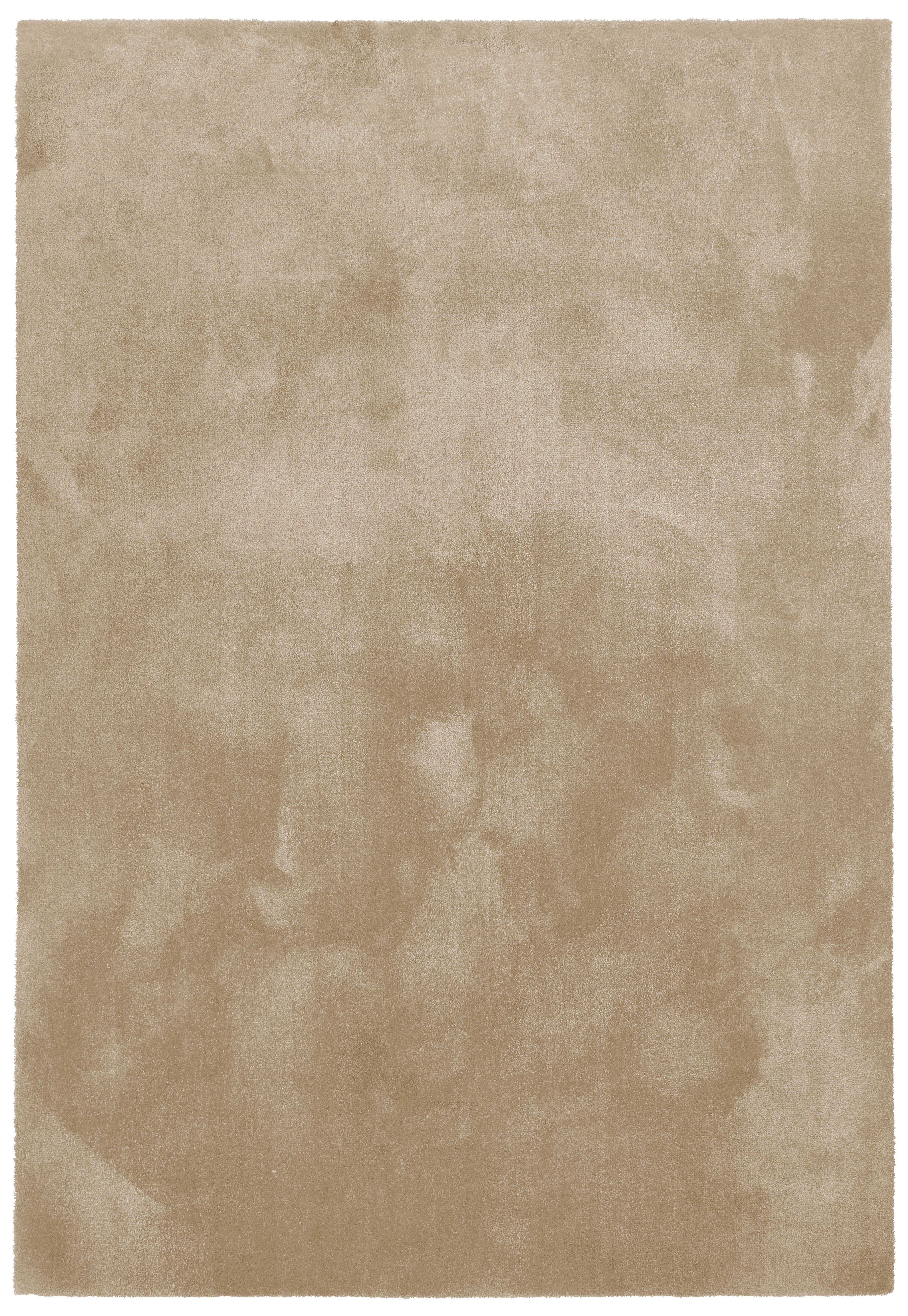 Alfombra pie de cama poliamida pelo medio touch 71351/050 liso beige lavable en lavadora 60x115cm