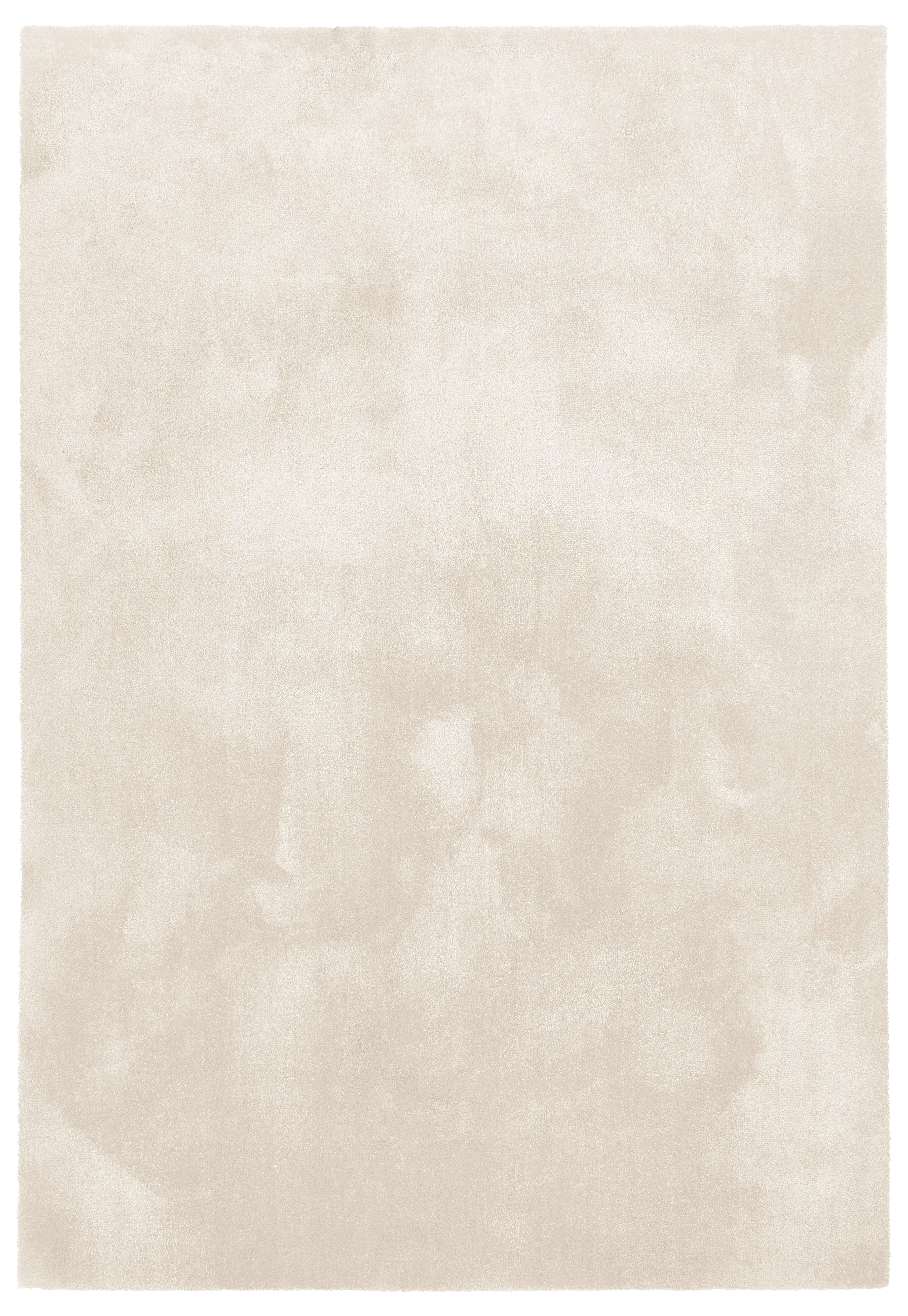 Alfombra pie de cama poliamida pelo medio touch 71351/056 liso crema lavable en lavadora 60x115cm