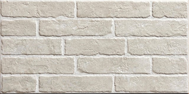 Azulejo cerámico Villa efecto ladrillo blanco 25x50 cm ARTENS
