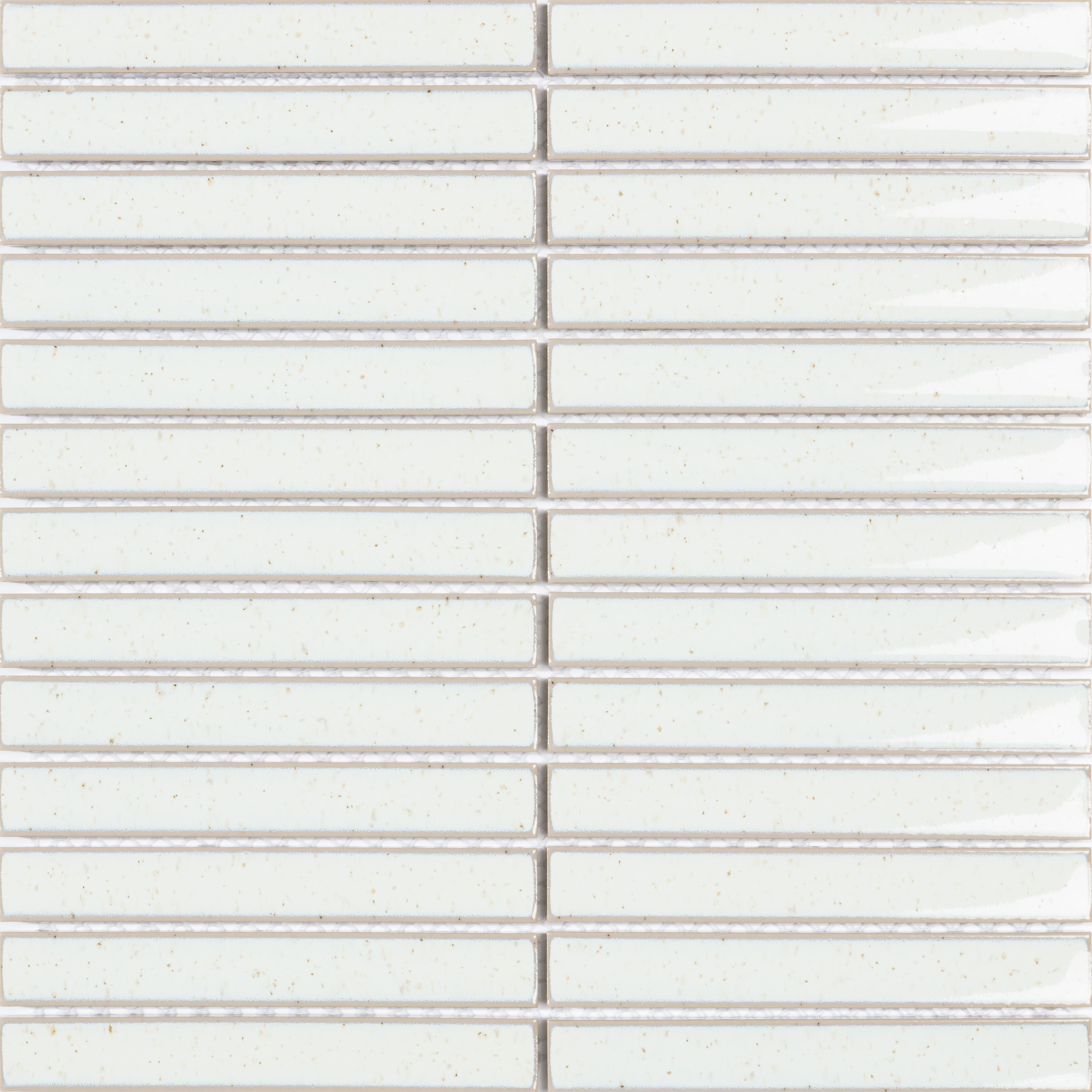 1 plaque de mosaïque Kit kat grès cérame blanc 29.3 x 29.6 cm INTERMATEX - 5