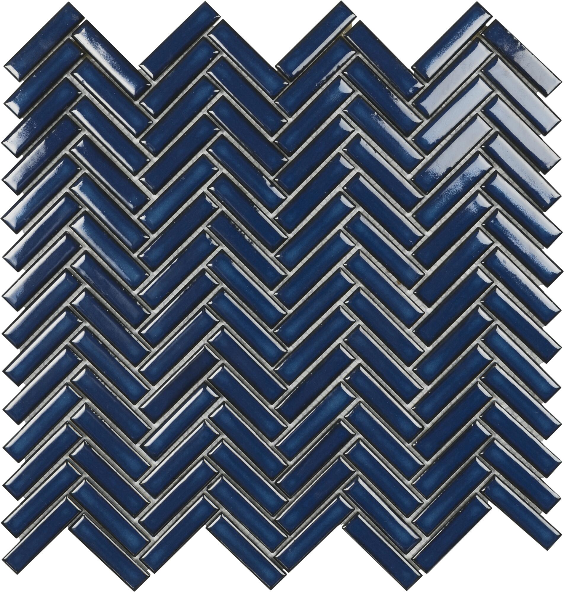 Azulejo mosaico gres porcelánico tech efecto vidrio azul 29x27.7 cm