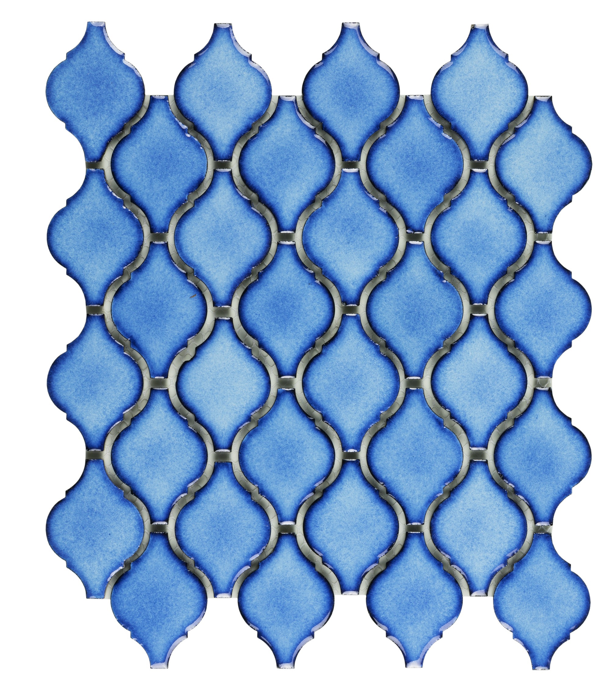 Azulejo mosaico gres porcelánico tech efecto vidrio azul 28.2x24.9 cm