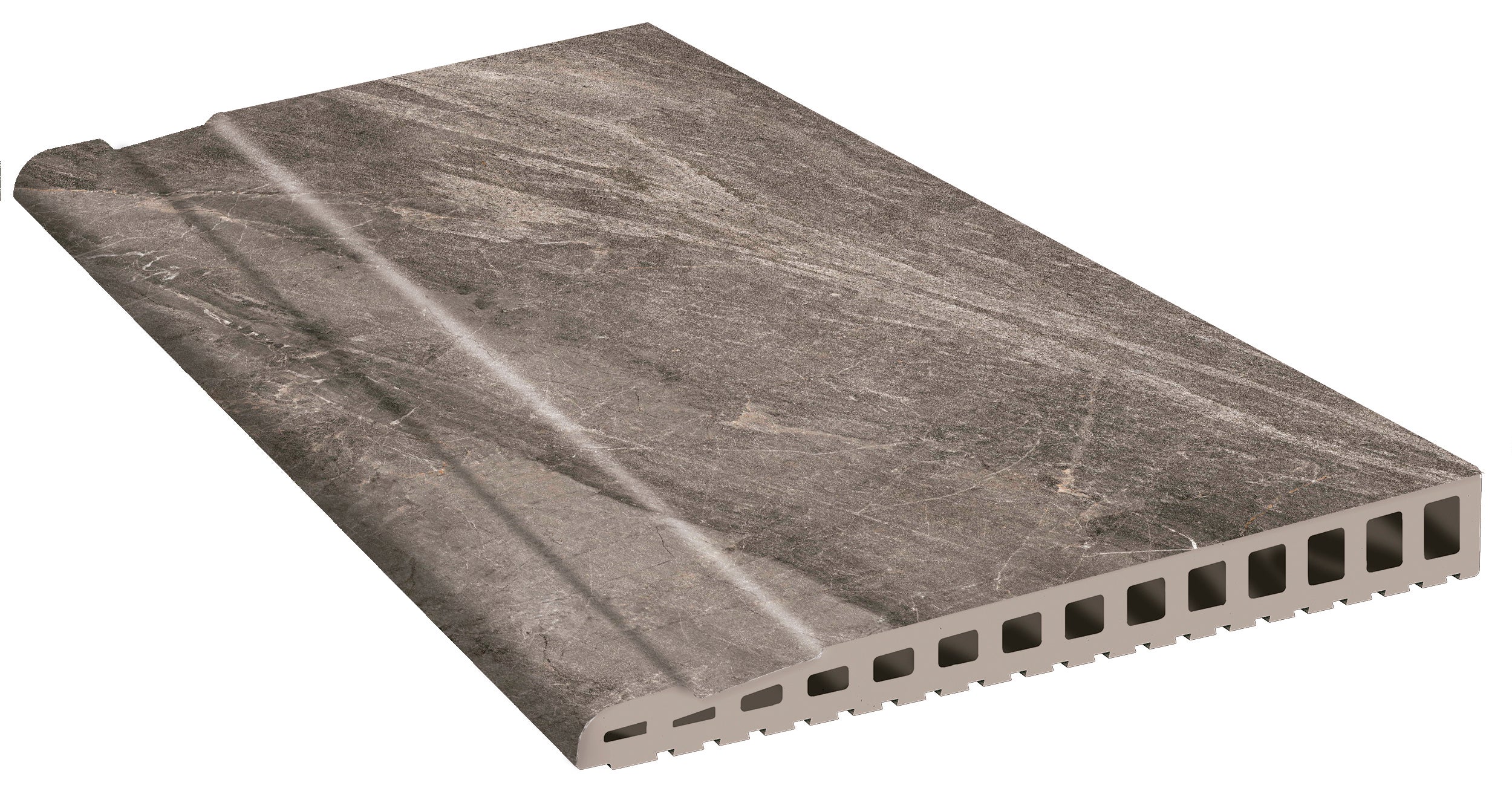 Baldosas para peldaños de escalera cerámica imperial de 75x28cm marrón