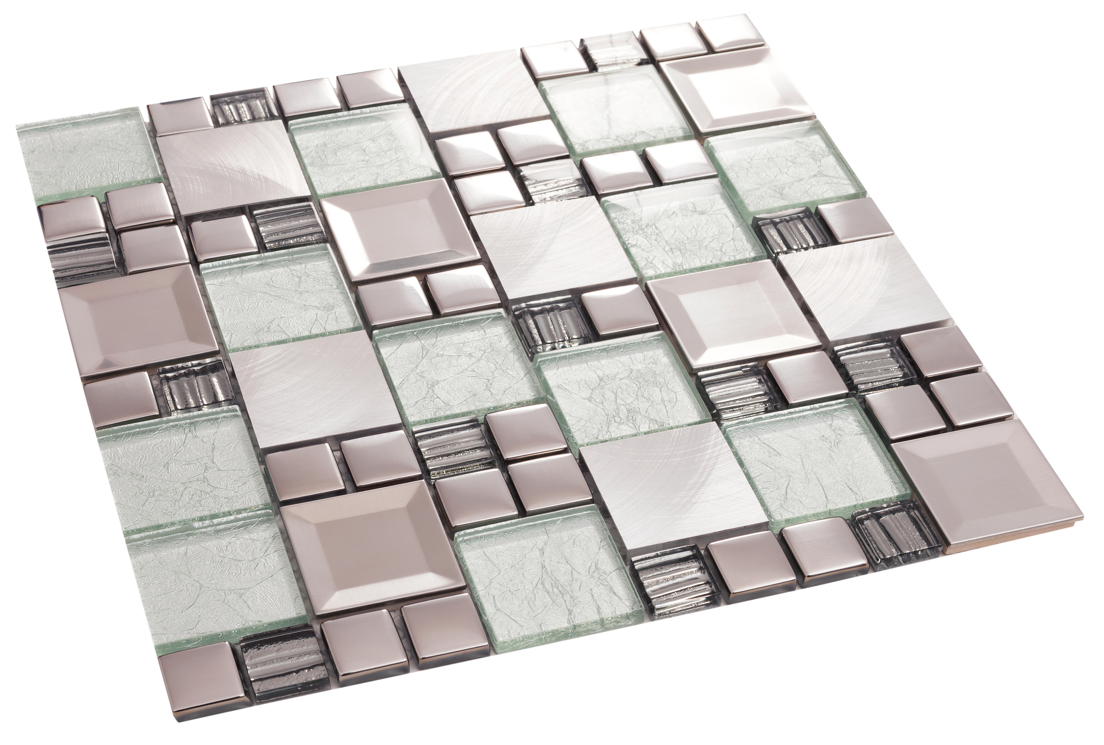 Mosaico kaos 30x30 cm gris