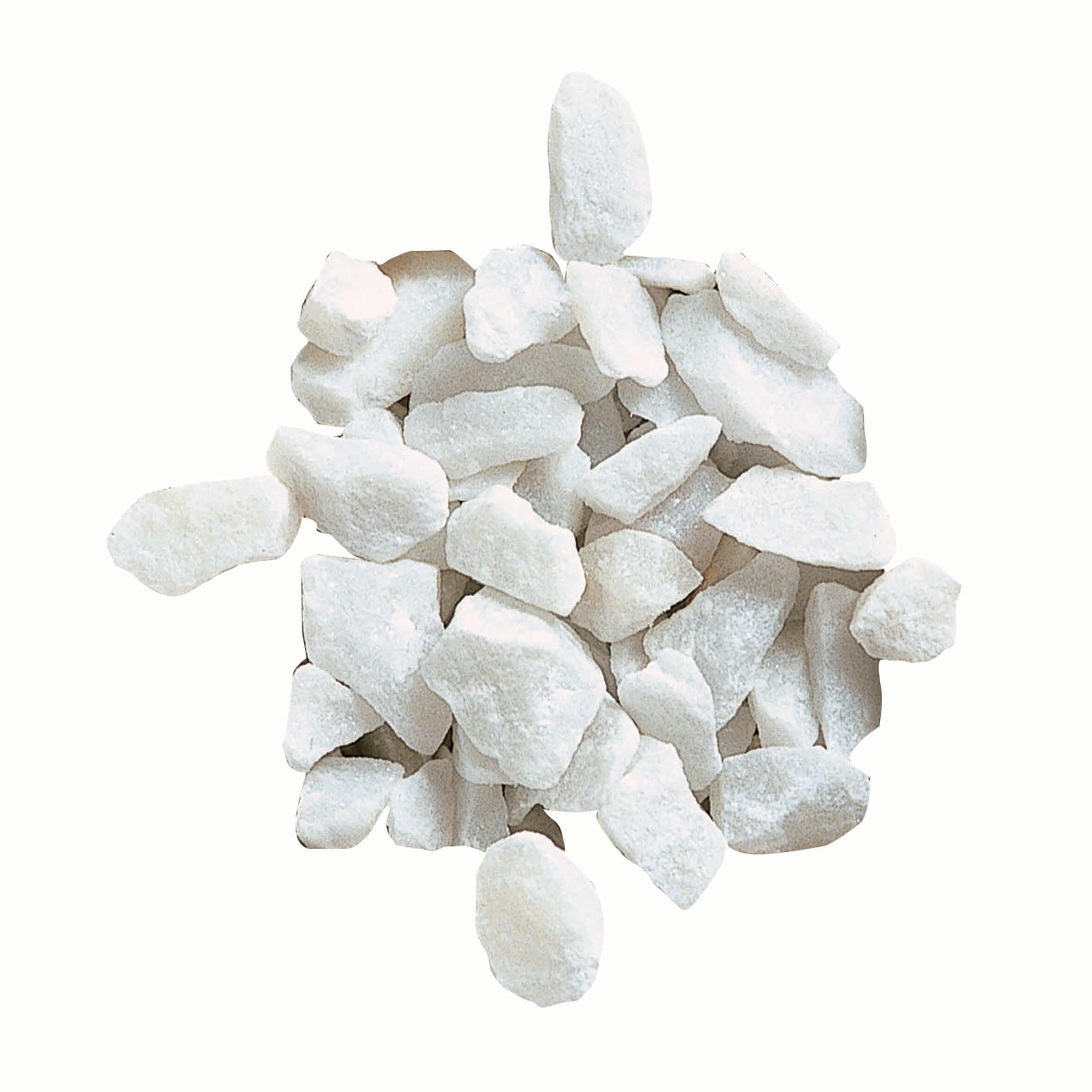 Sacchetto di graniglia bianco carrara 20 kg 8/12 mm - 5