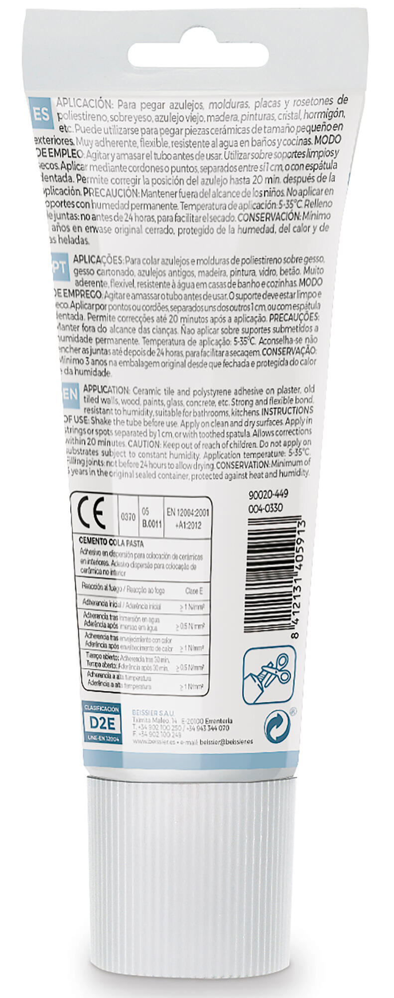 Cemento cola en pasta BEISSIER 200ml - 2