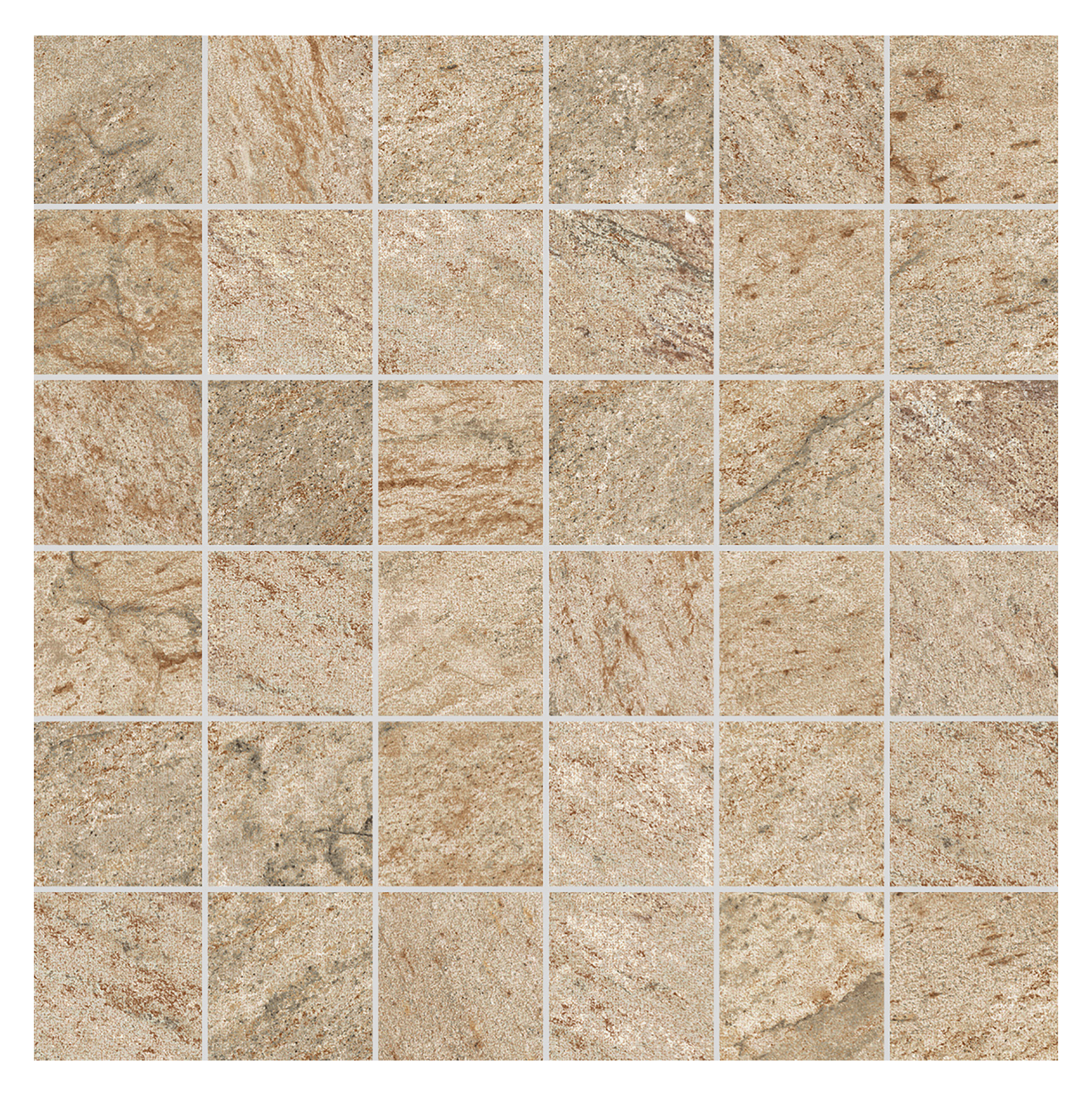 Azulejo mosaico gres porcelánico orion efecto piedra beige 30x30 cm artens
