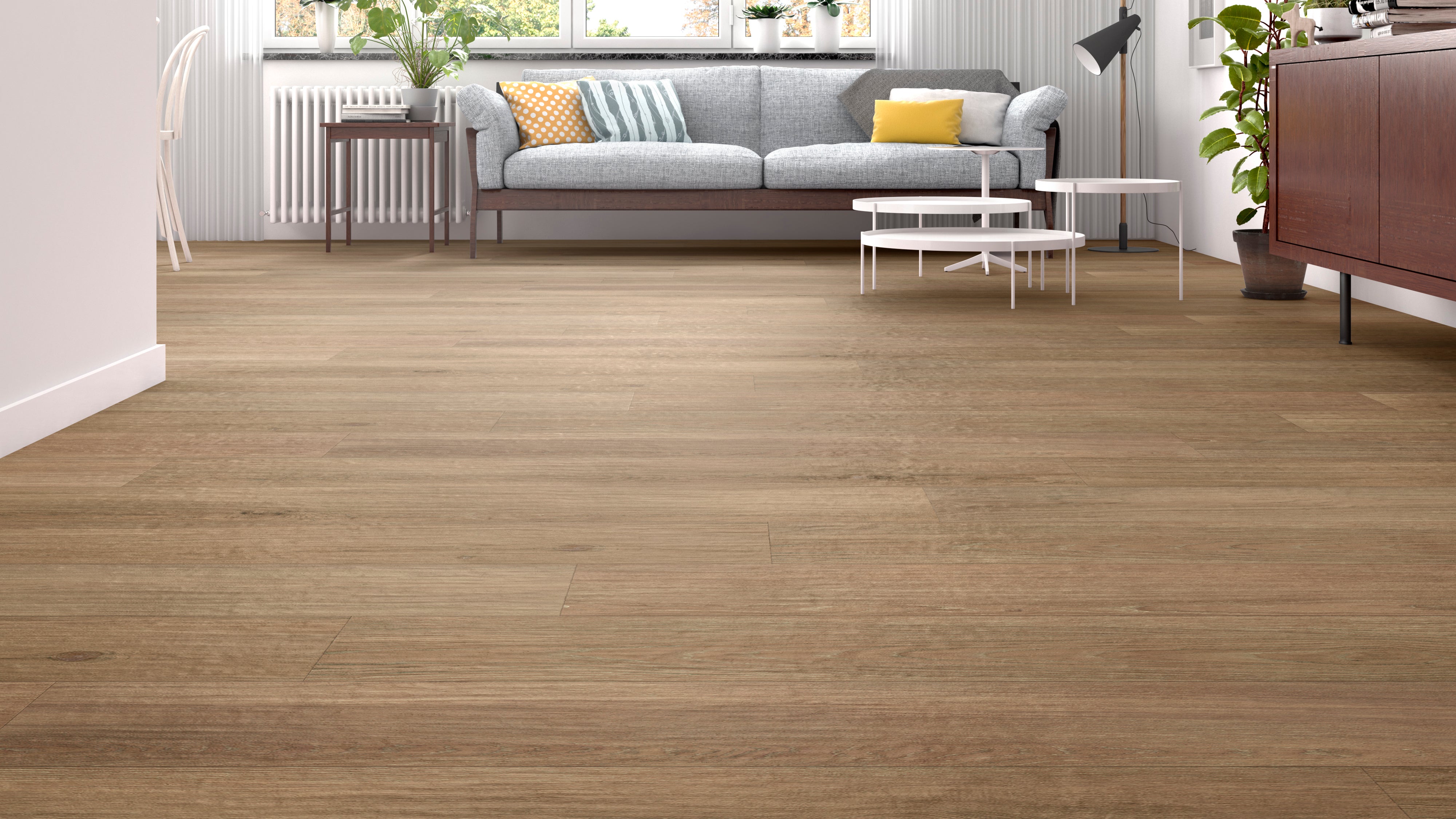 Suelo porcelánico oslo efecto madera honey 25x150 cm c1 artens