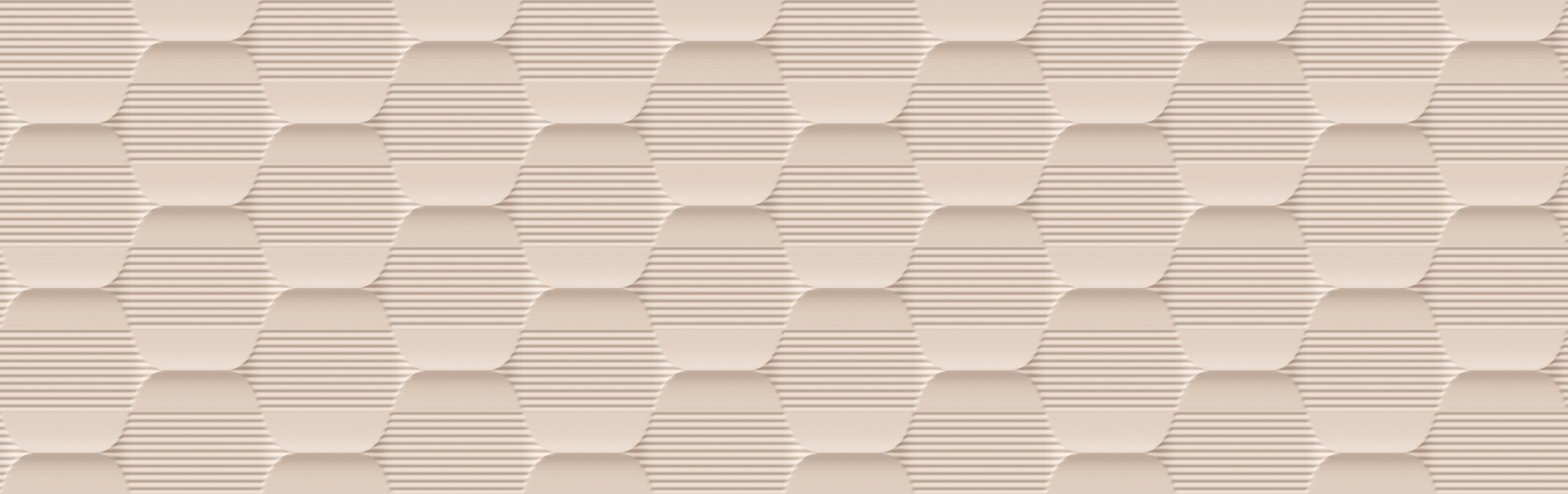 Azulejo cerámico white & co efecto relieve hexagon nude 31.5x100 cm grespania