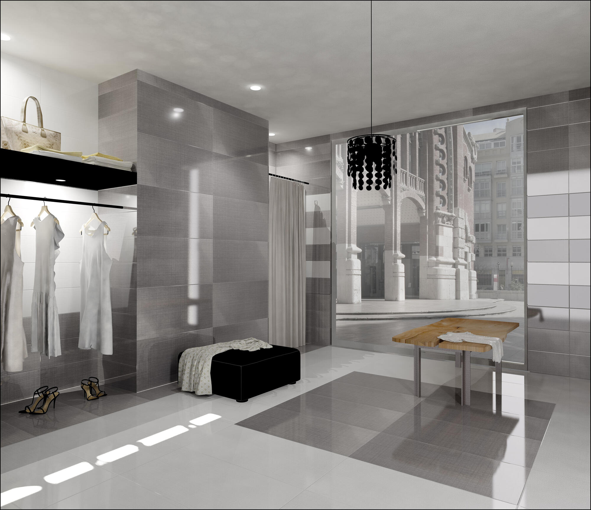 Suelo/azulejo porcelánico elegance efecto metal grafito 30x60 cm c1