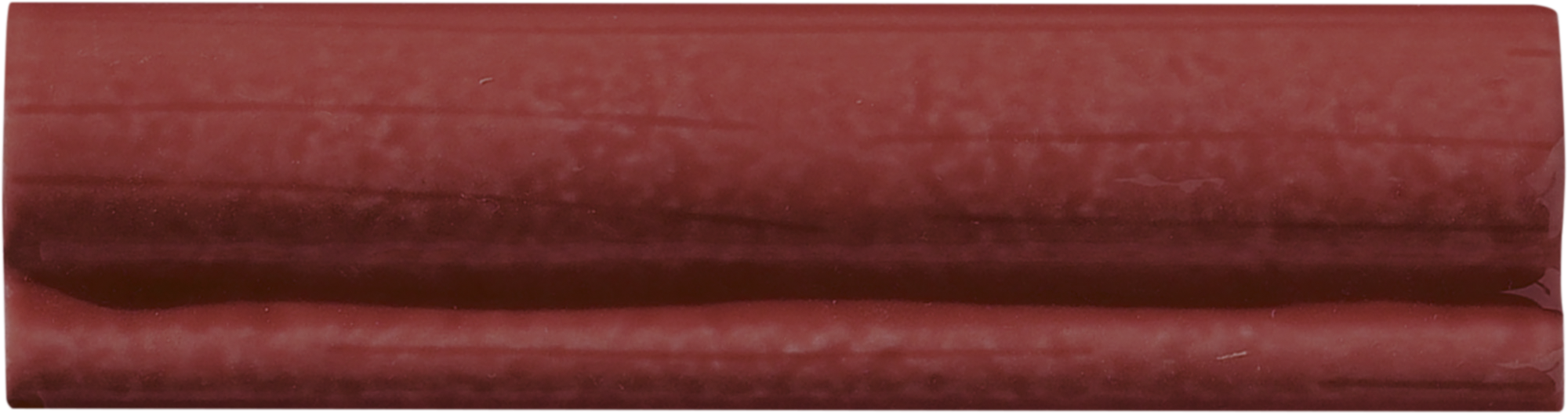 Moldura cerámica chic / glamour efecto relieve rojo carmin 15x4cm