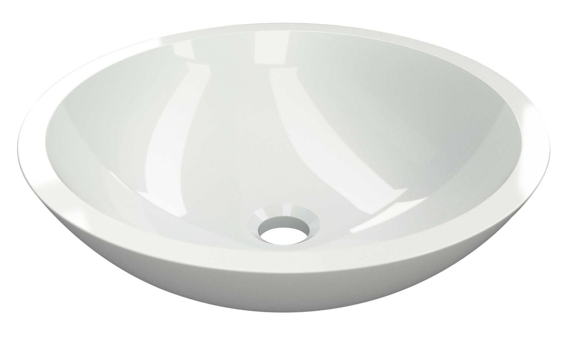 Lavabo de sobreponer candy brillante 41.5x12.5x41.5 cm