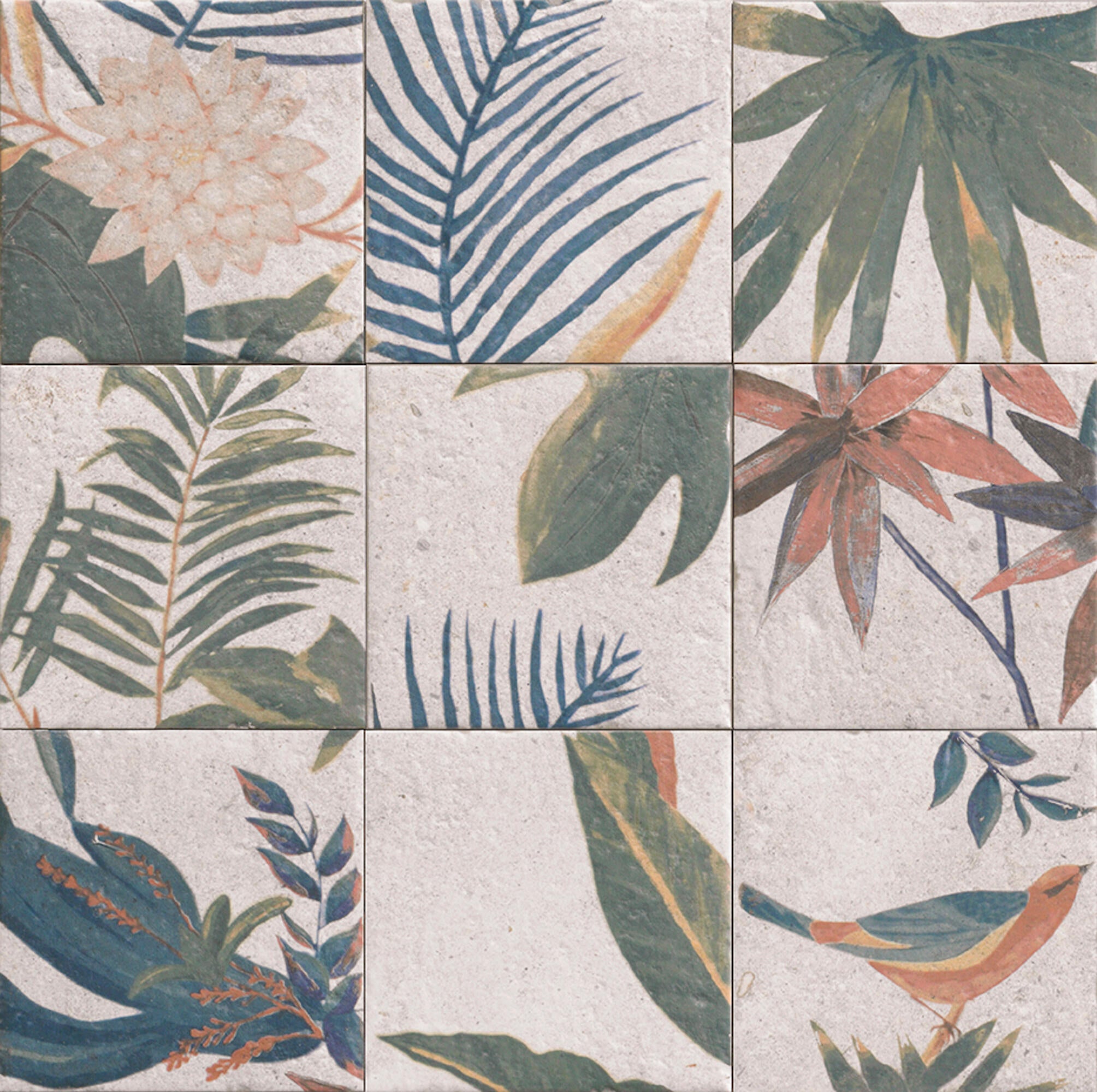 Suelo/azulejo piscina porcelánico bali efecto piedra decor samui 20x20 cm