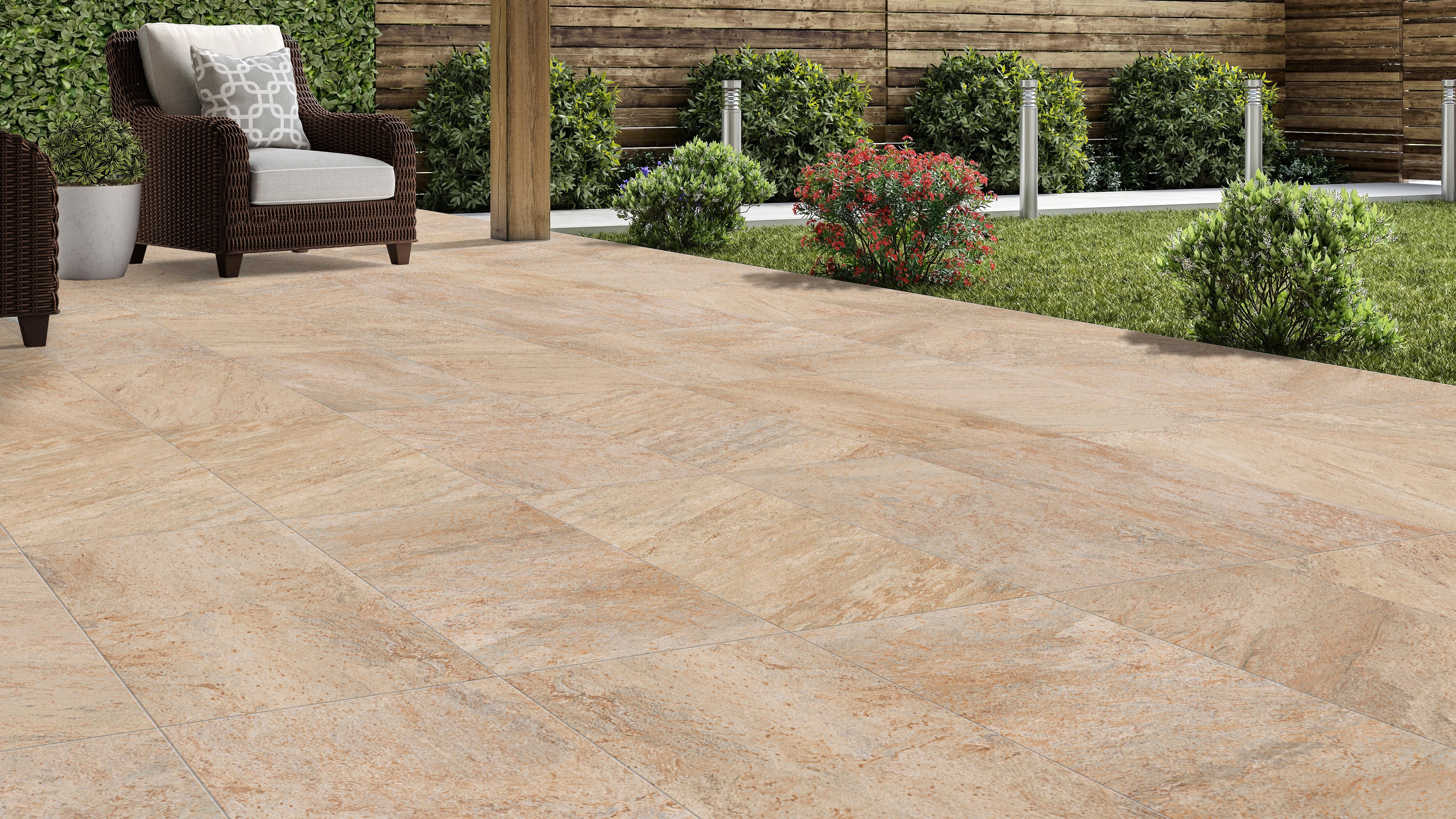 Suelo porcelánico orion efecto piedra arena 40.8x66.2 cm c3