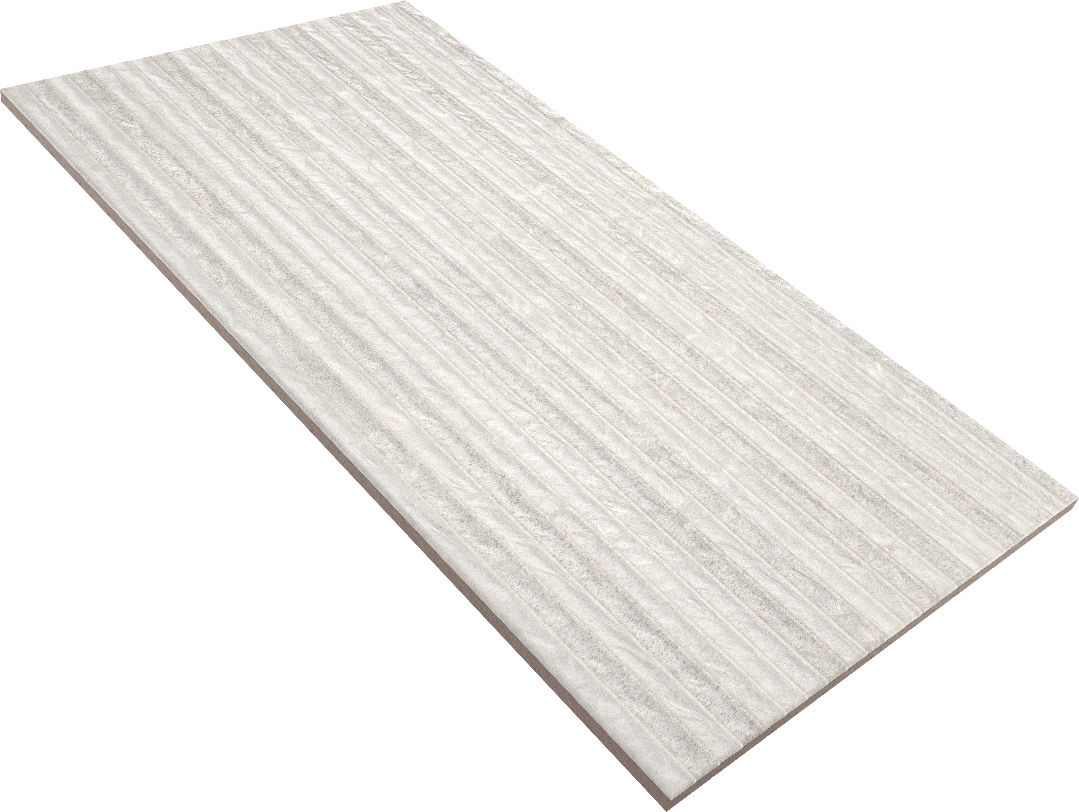 Azulejo porcelánico Materia efecto piedra blanco relieve 31.6x60.8 cm ARTENS - 2