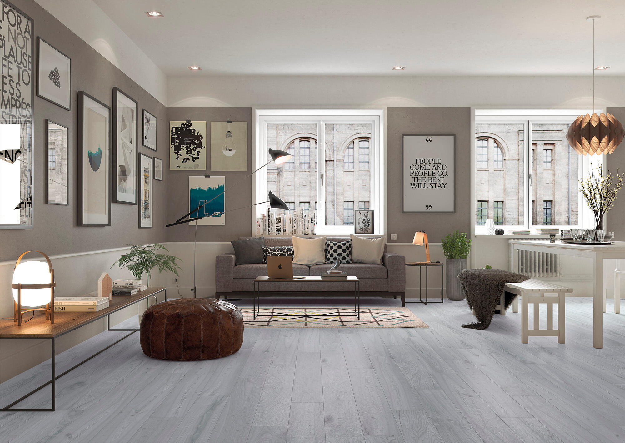 Suelo/azulejo porcelánico oregon efecto madera gris 20x120 cm c1