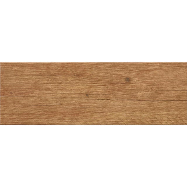 Suelo cerámico Peana efecto madera beige 20.5x61.5 cm C1