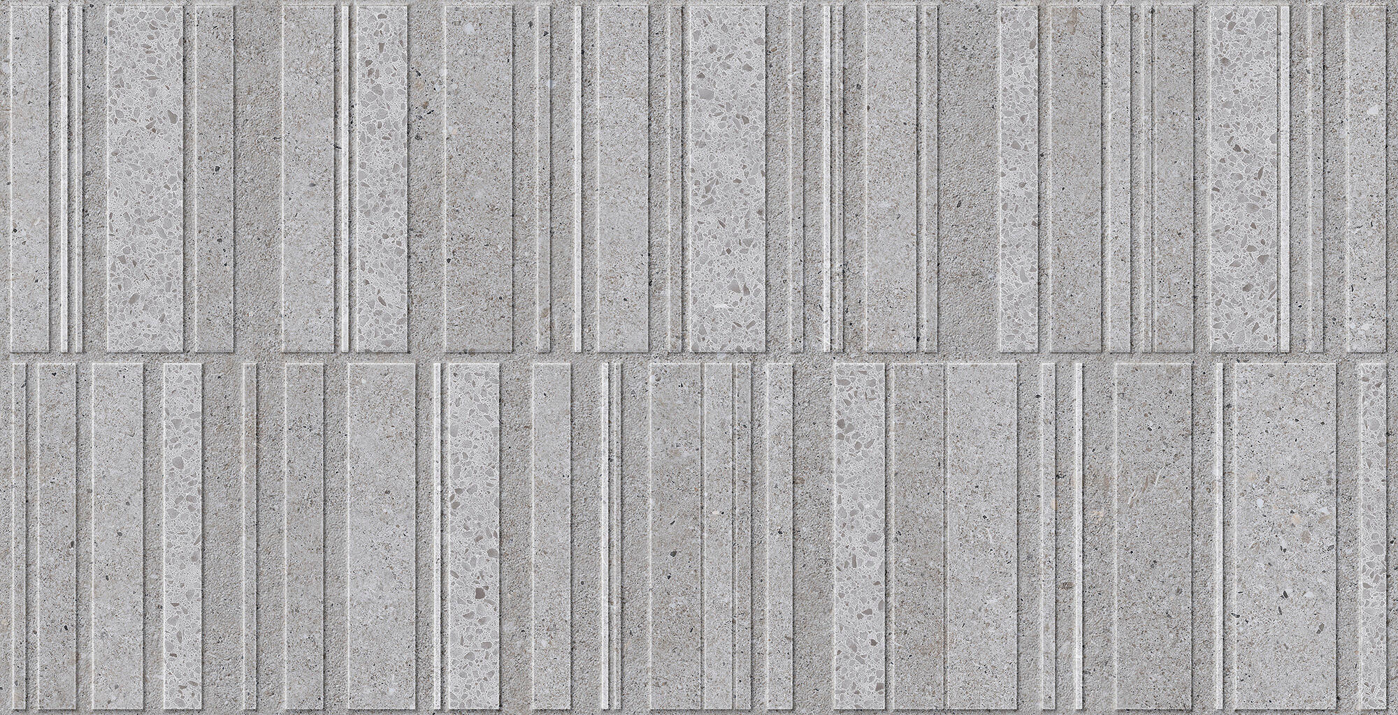 Azulejo porcelánico sassi efecto piedra deco gris 32x62.5 cm