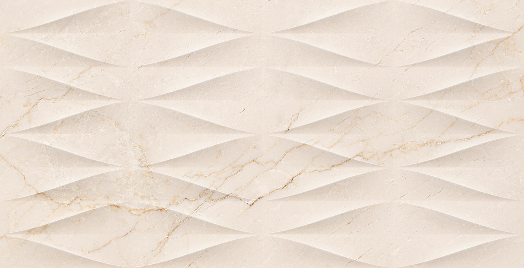 Azulejo porcelánico Avorio efecto mármol deco crema 32x62.5 cm - 2