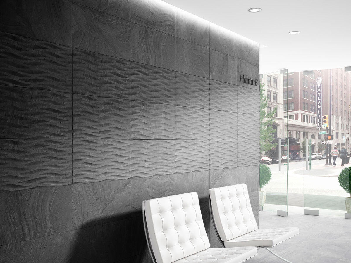 Azulejo porcelánico varana efecto piedra marengo 45x90 cm