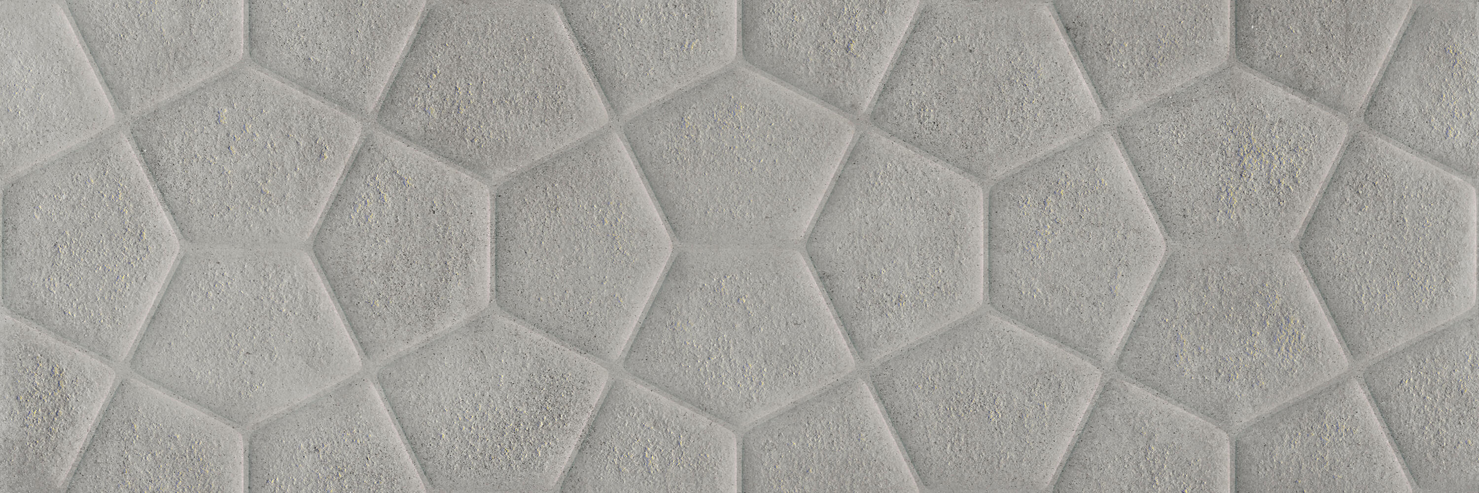 Azulejo cerámico powder efecto relieve, cemento gris 40x120 cm