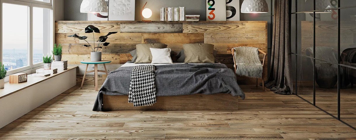 Las camas al ras del suelo son tendencia para decorar dormitorios