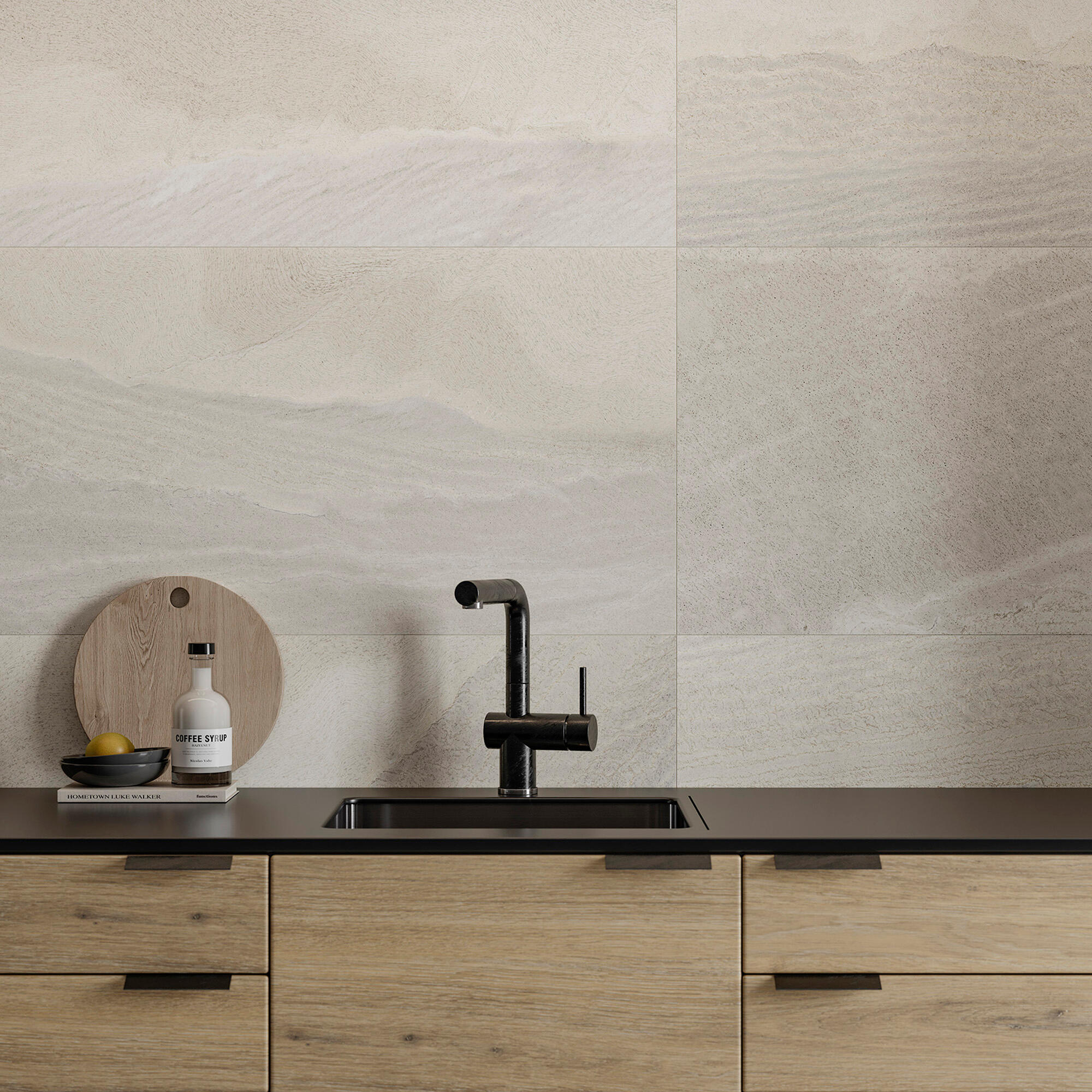Azulejo porcelánico canyon efecto piedra almond 60x120 cm