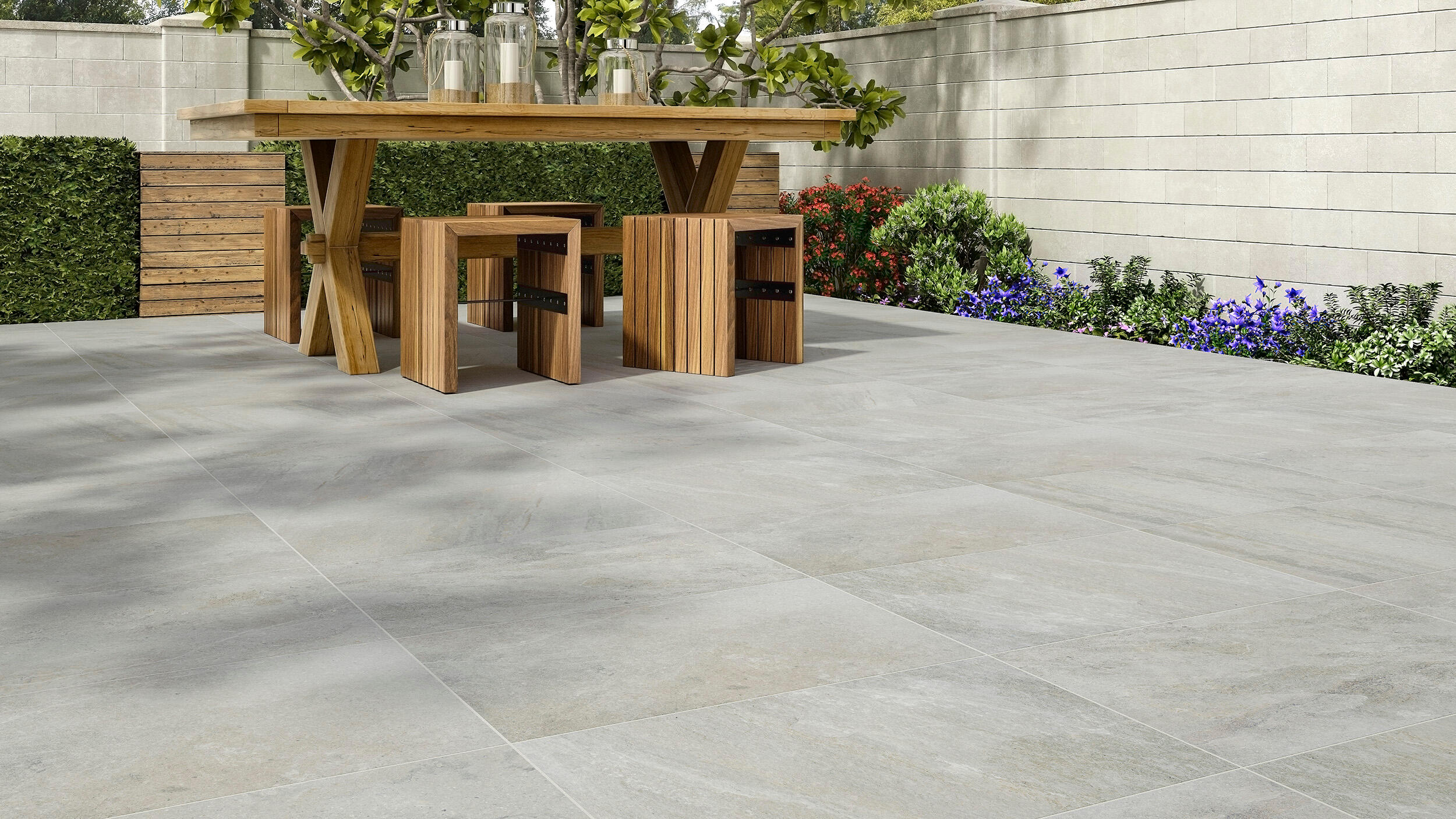 Suelo porcelánico stratos efecto piedra almond 40.8x66.2 cm c3 artens