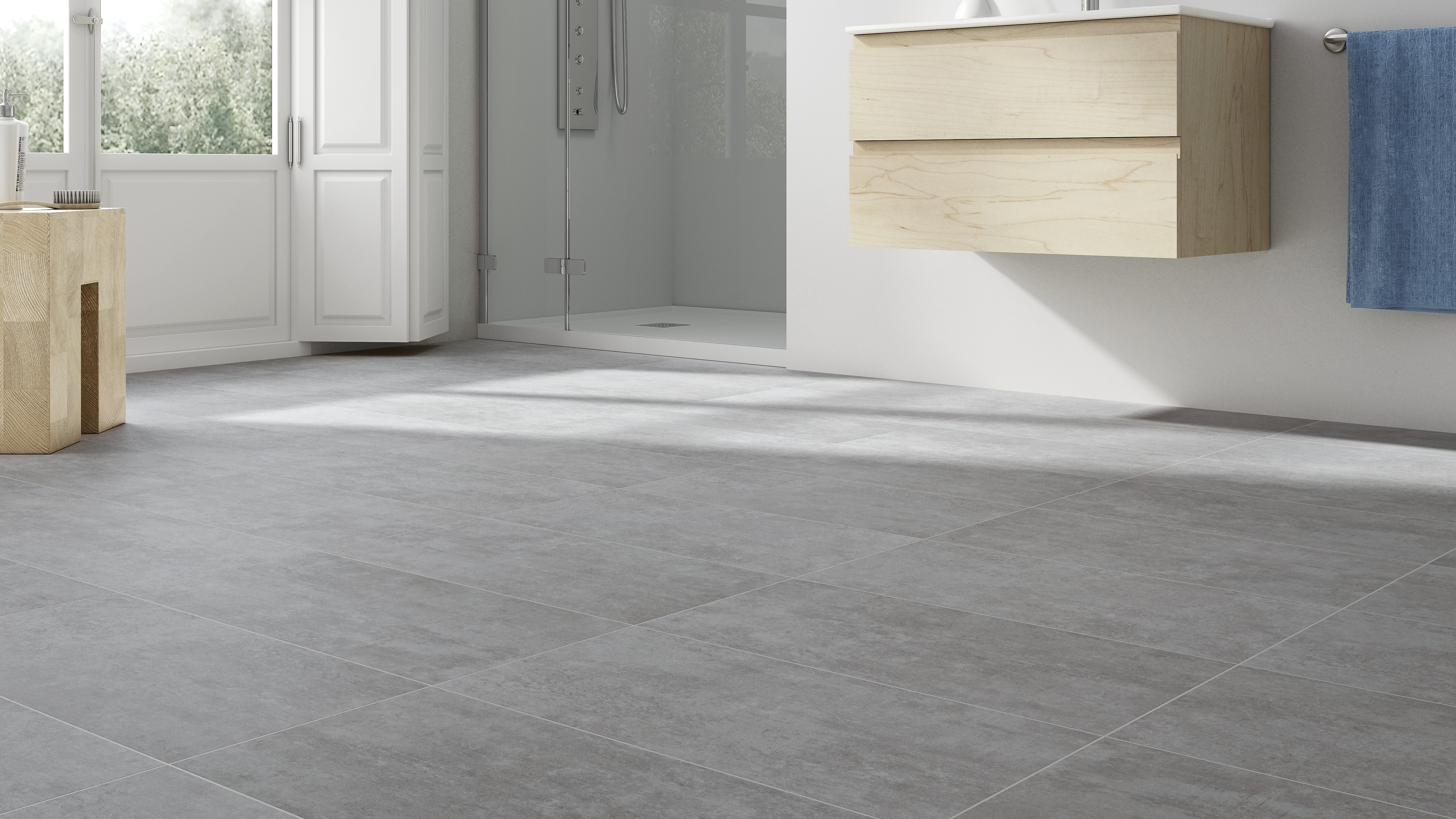 Suelo porcelánico Martins efecto cemento gris 30x60 cm C1 ARTENS - 21