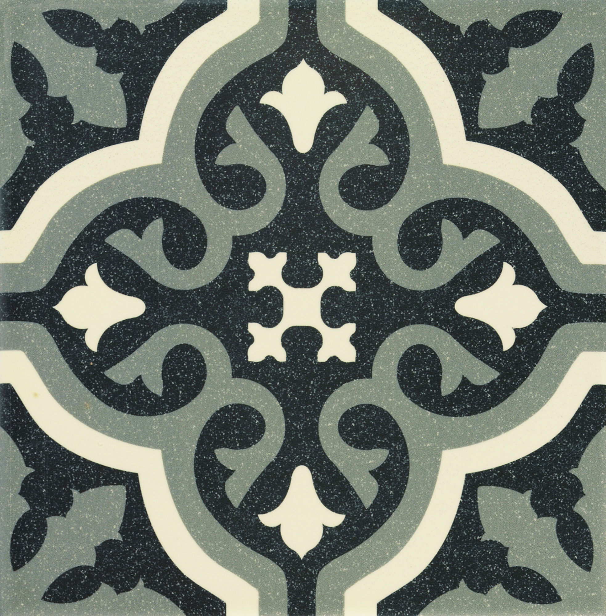 Azulejo cerámico florentine negro 20x20 cm