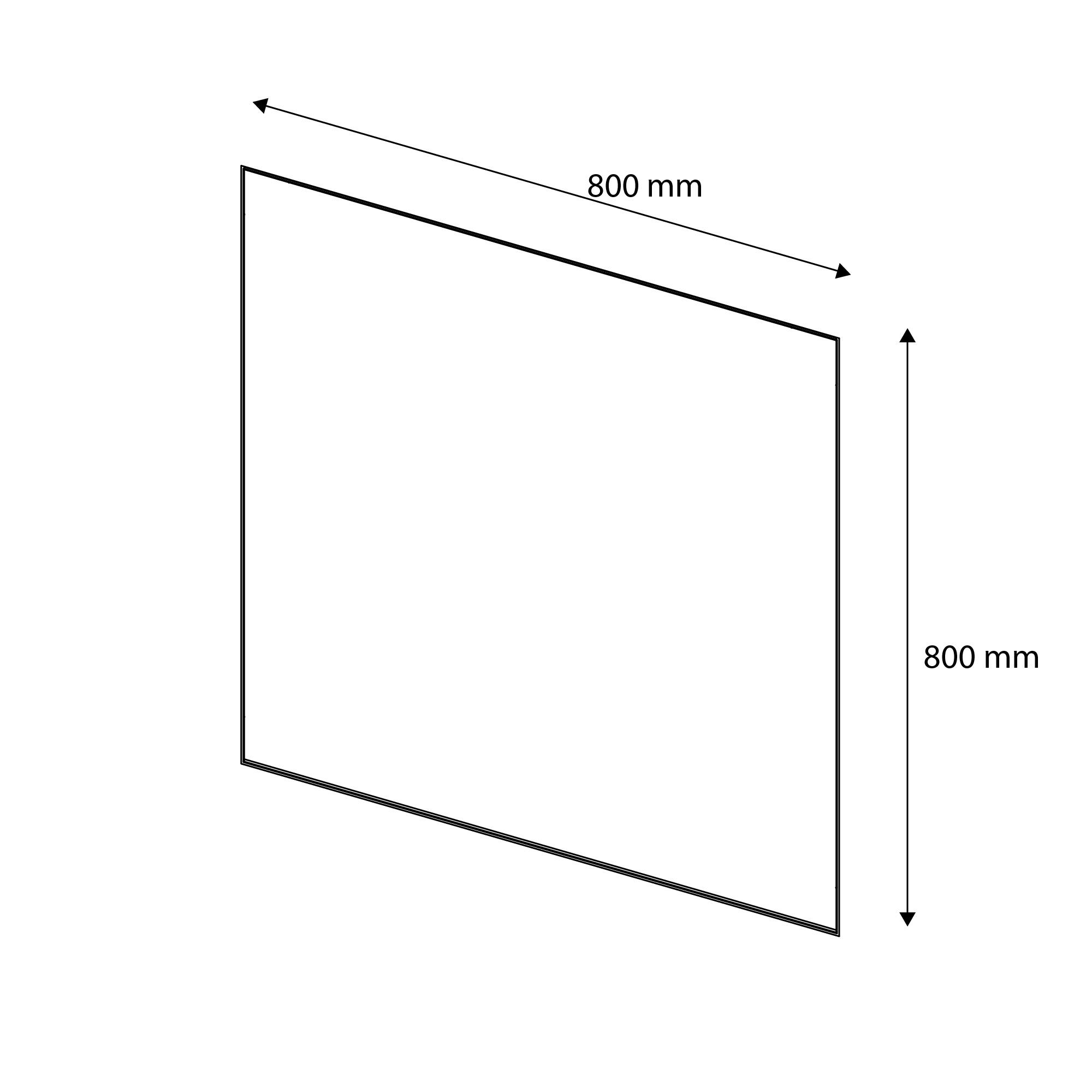 Espejo de baño con luz LED Gala, táctil, 80x80cm - 2