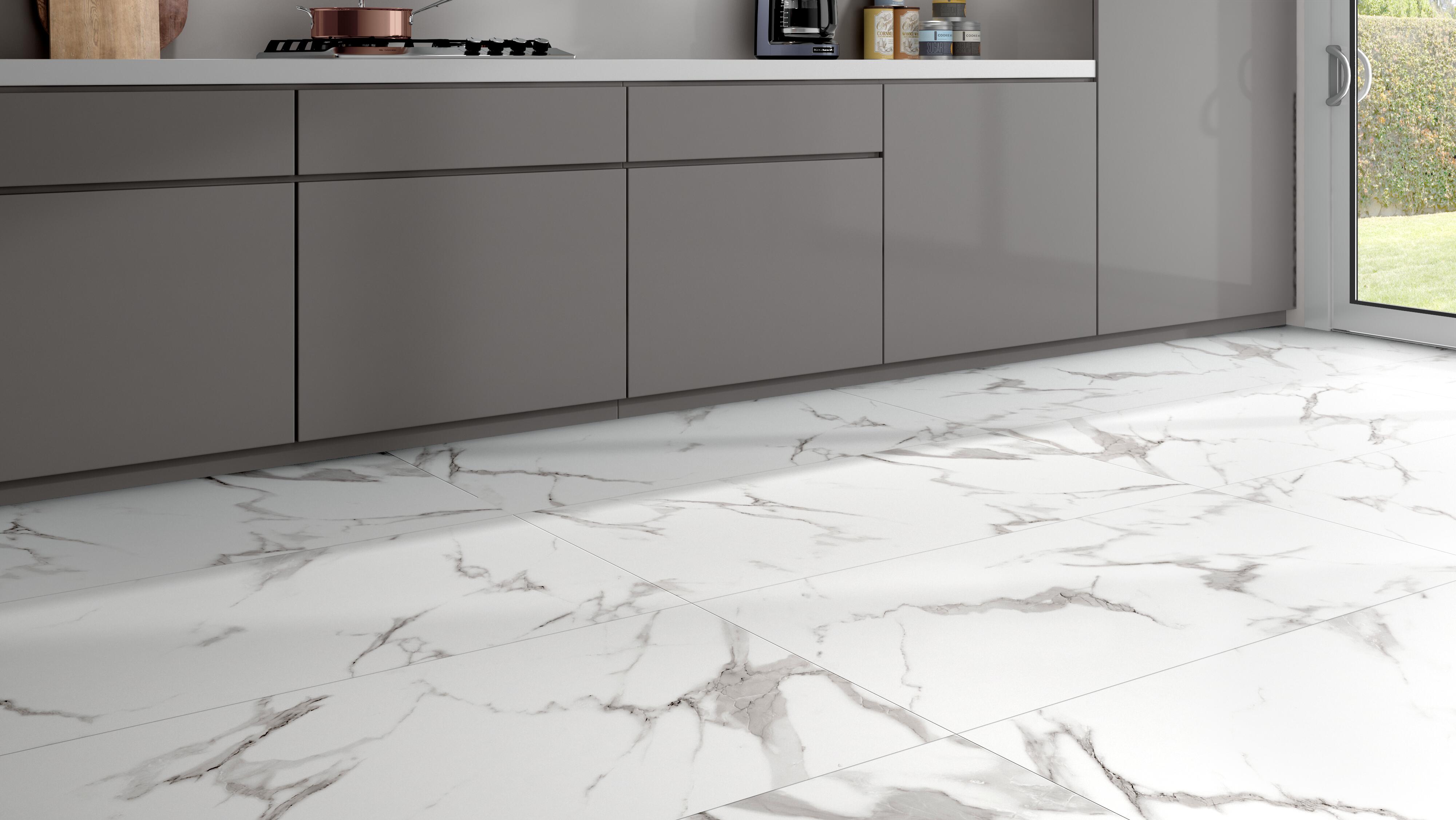 Pavimento cerâmico interior Casablanca brilhante 60x120 cm ECOCERAMIC branco - 7